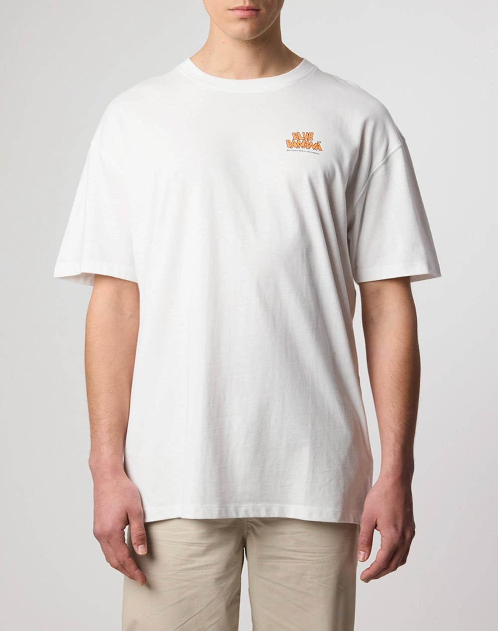 BLUE BANANA WHITE POT TEE / ΚΟΝΤΟΜΑΝΙΚΟ 141927-F49 White φωτογραφία