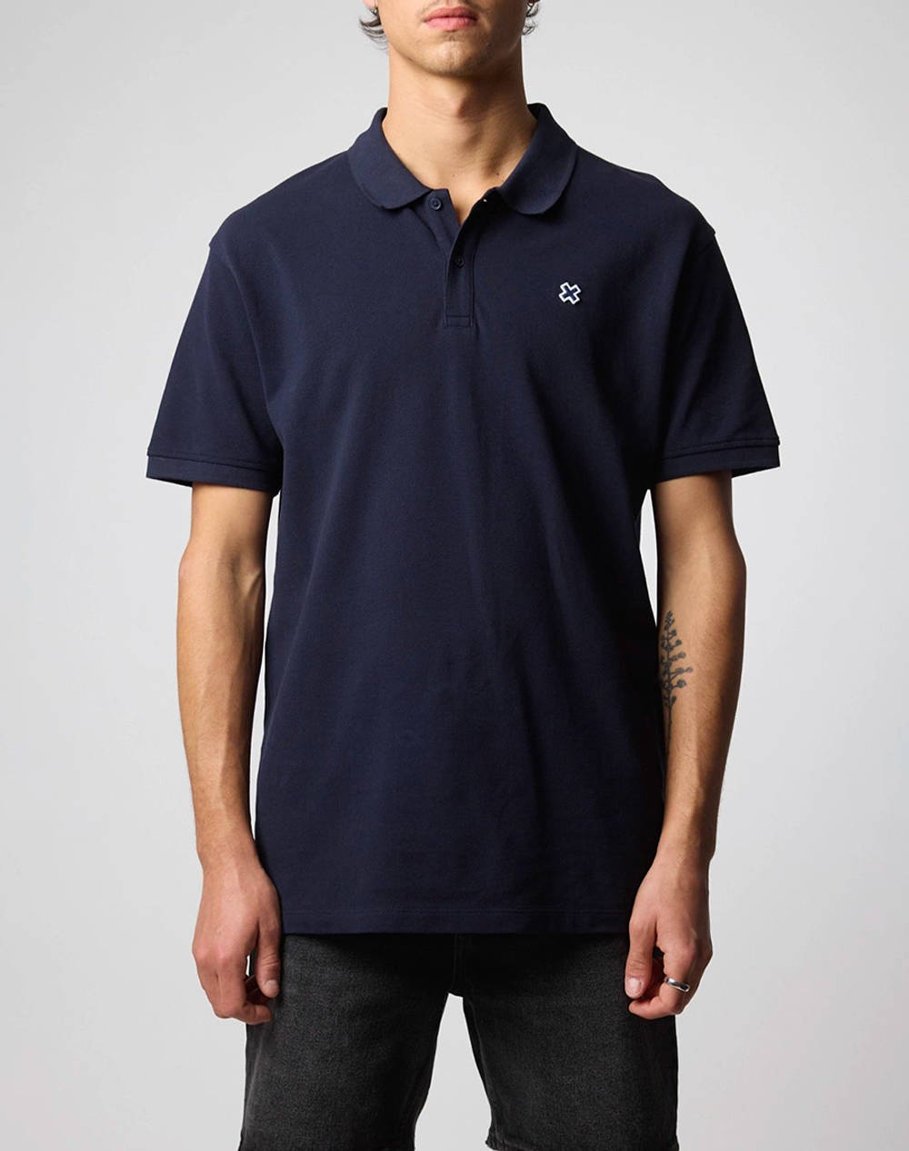 BLUE BANANA NAVY PATCH POLO / ΚΟΝΤΟΜΑΝΙΚΟ 141943-D86 NavyBlue φωτογραφία