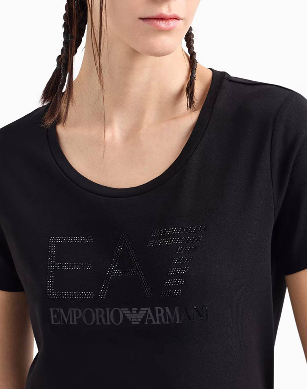 Ea7 T-Shirt 7W000094Af10373-Uc001 Black Γυναικεία ρούχα μπλούζες Τ-Shirt Politikos Shop Πολιτικός
