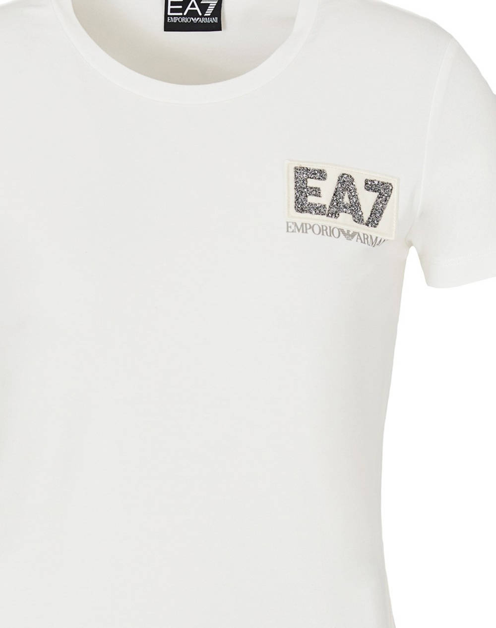 Ea7 T-Shirt 7W000492Af10373-U0005 Offwhite Γυναικεία ρούχα μπλούζες Τ-Shirt Politikos Shop Πολιτικός