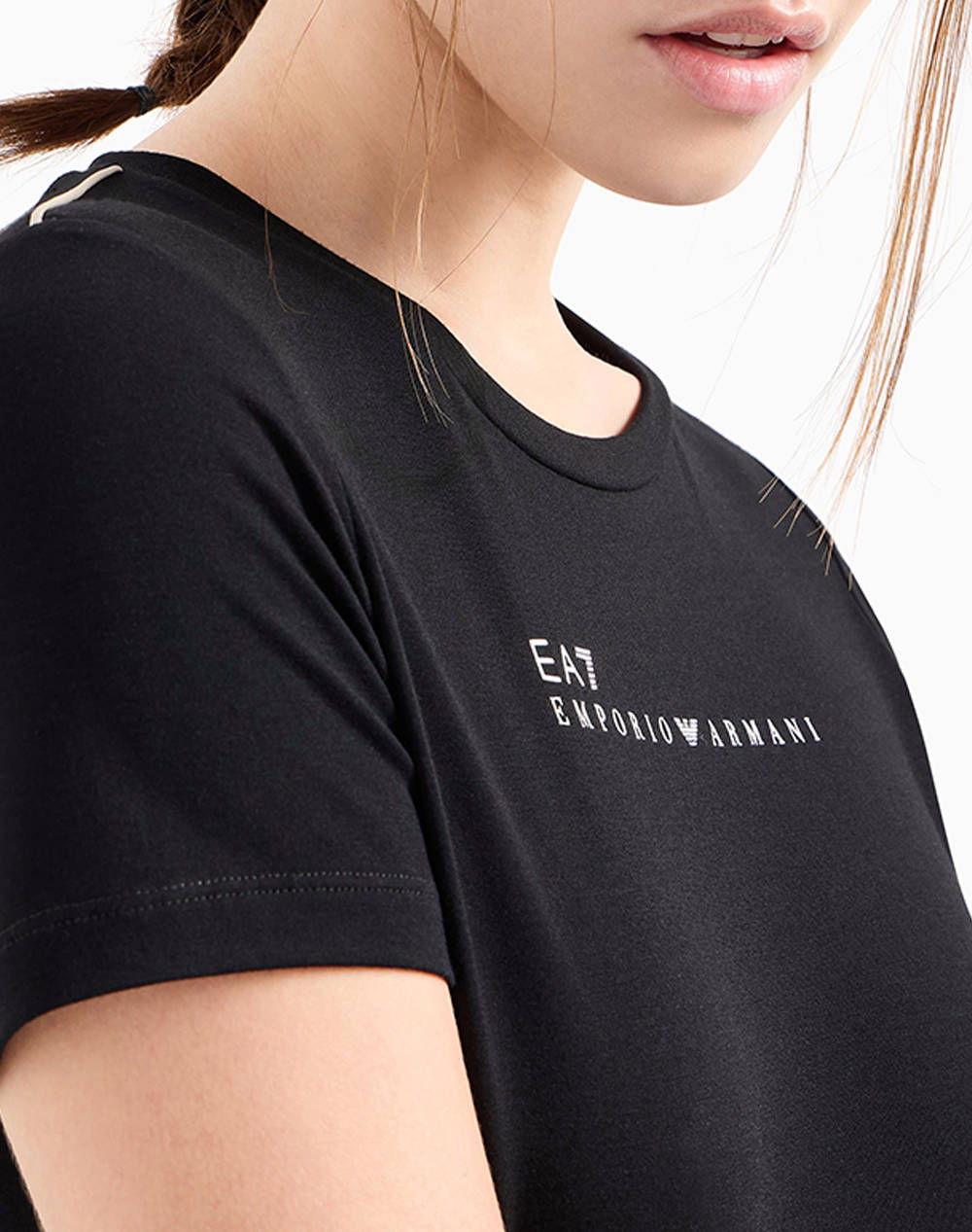 Ea7 T-Shirt 7W000274Af12945-Uc001 Black Γυναικεία ρούχα μπλούζες Τ-Shirt Politikos Shop Πολιτικός