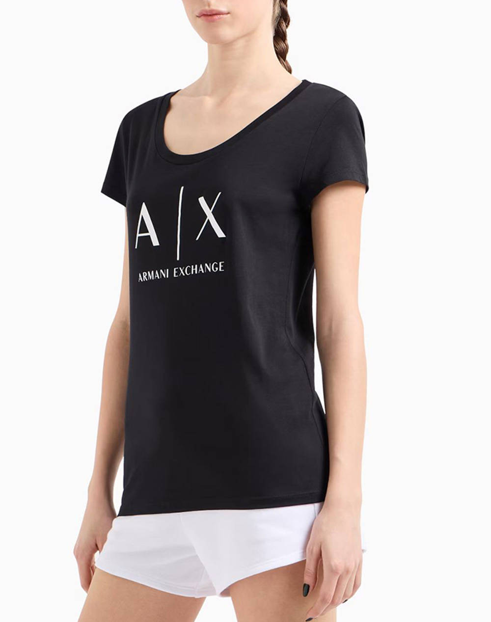 ARMANI EXCHANGE T-SHIRT 8NYT70YJ16Z-1200 Black