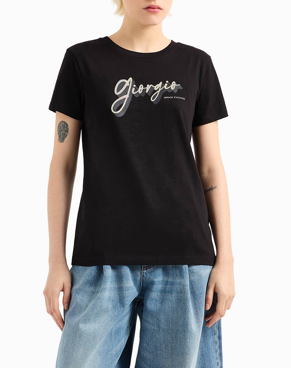 ARMANI EXCHANGE ARMANI EXCHANGE T-SHIRT XW000542AF10359-UC001 Black