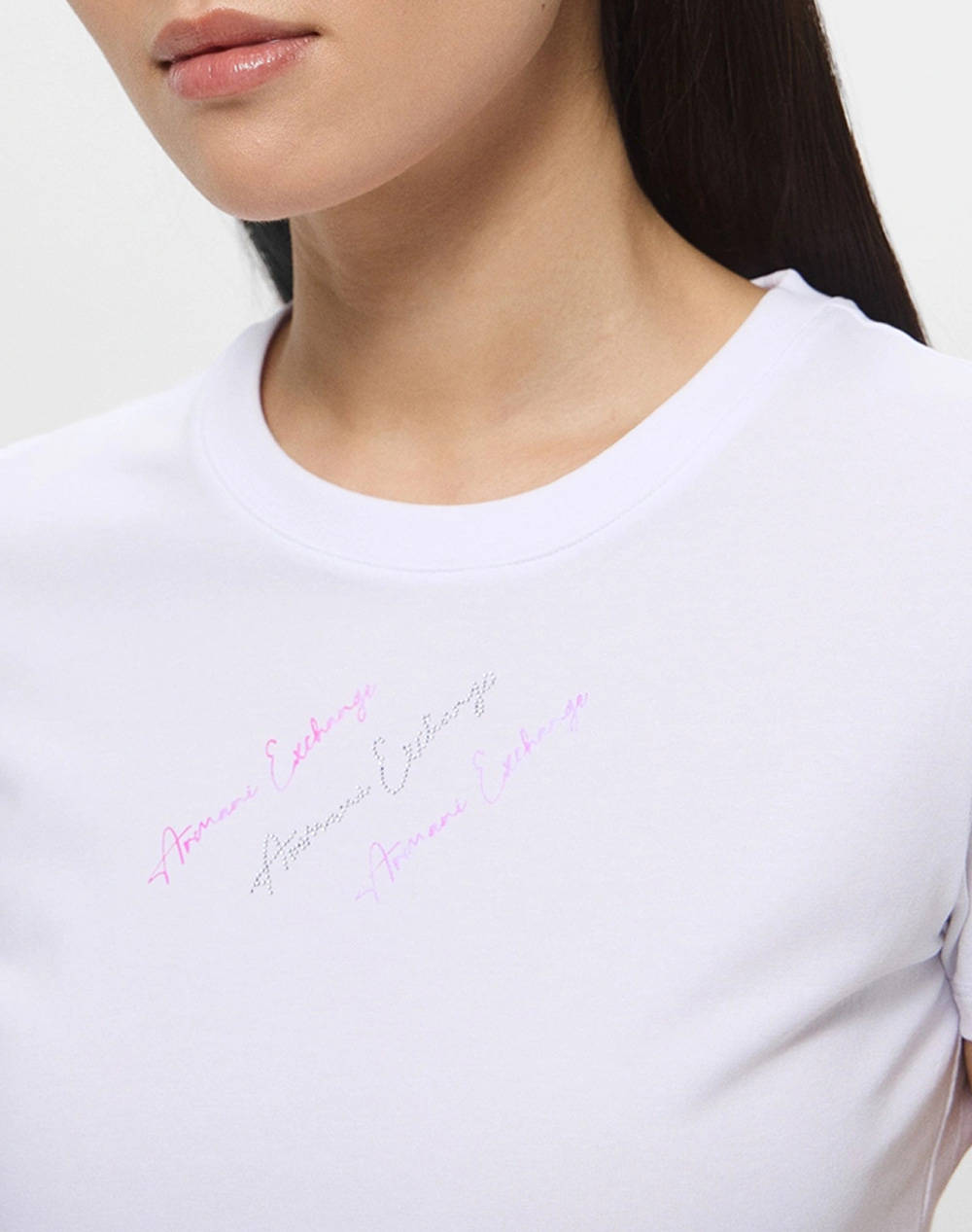 Armani Exchange T-Shirt Xw000599Af10355-U0002 White Γυναικεία ρούχα μπλούζες Τ-Shirt Politikos Shop Πολιτικός