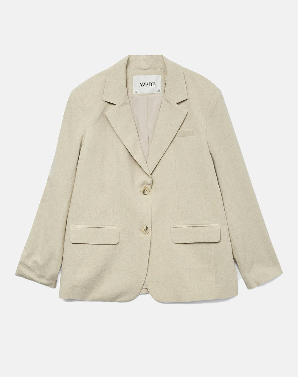 AWARE BY VERO MODA AWARE BY VERO MODA VMPENELOPE LS LOOSE BLAZER VMA 10325347-NATURAL Ecru