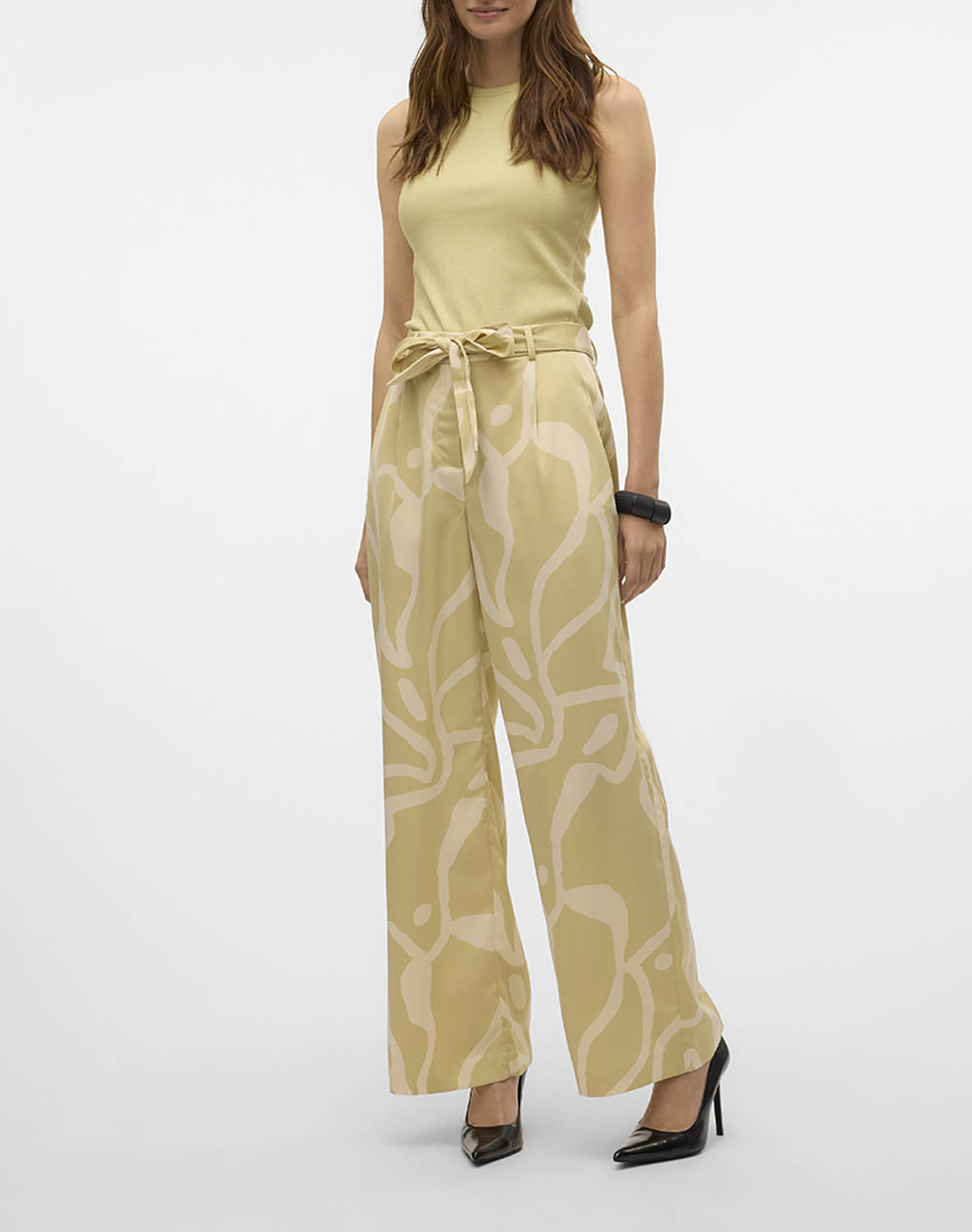 AWARE BY VERO MODA VMPROMISE TANK TOP VMA 10326350-Bog Lime φωτογραφία