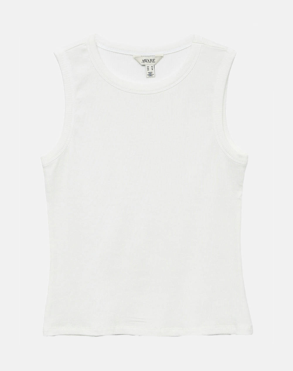 AWARE BY VERO MODA AWARE BY VERO MODA VMPROMISE TANK TOP VMA 10326350-BRIGHT WHITE White