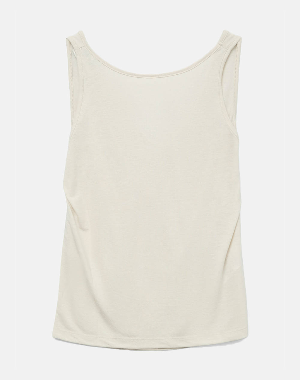 AWARE BY VERO MODA AWARE BY VERO MODA VMPALOMA SL O-NECK TOP VMA 10326574-Oatmeal Ecru