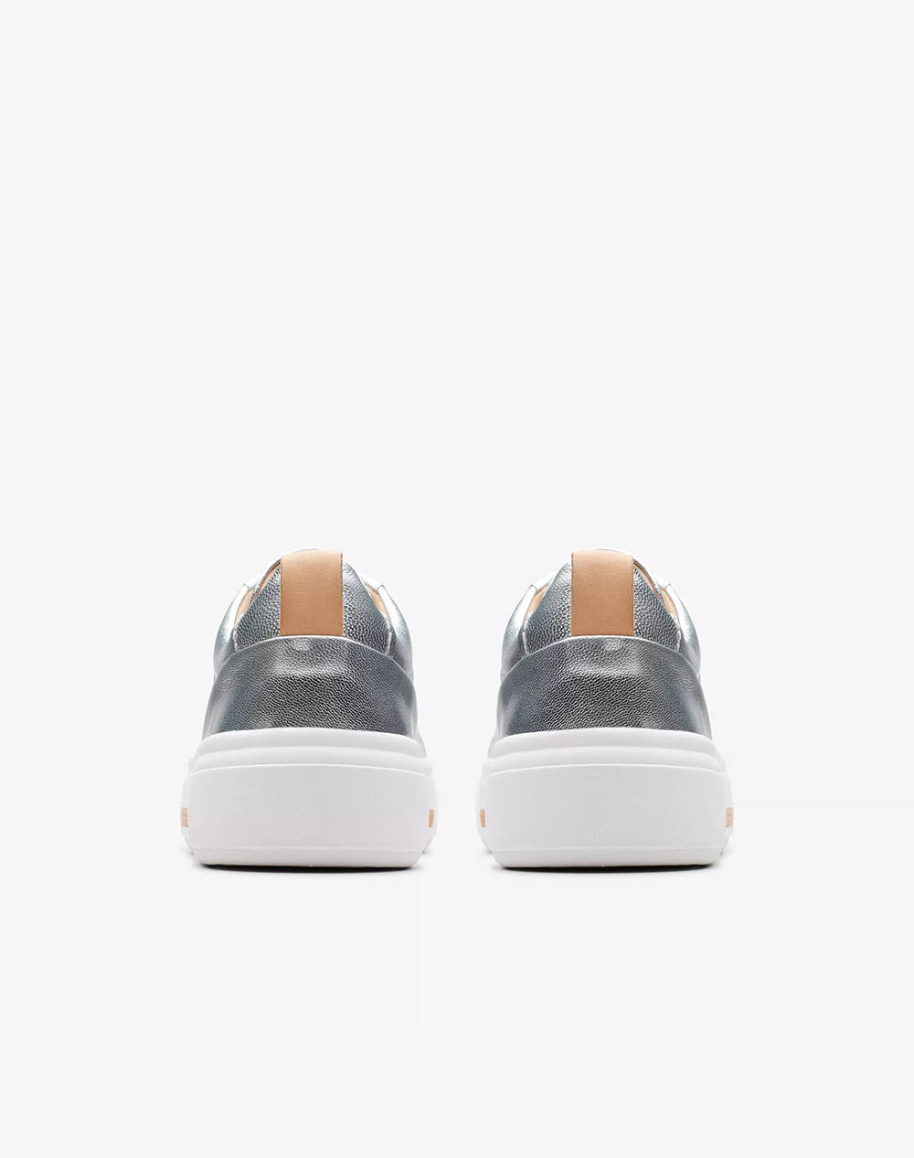 CLARKS Hollyhock Walk 26176310-Silver Leather MetallicSilver φωτογραφία