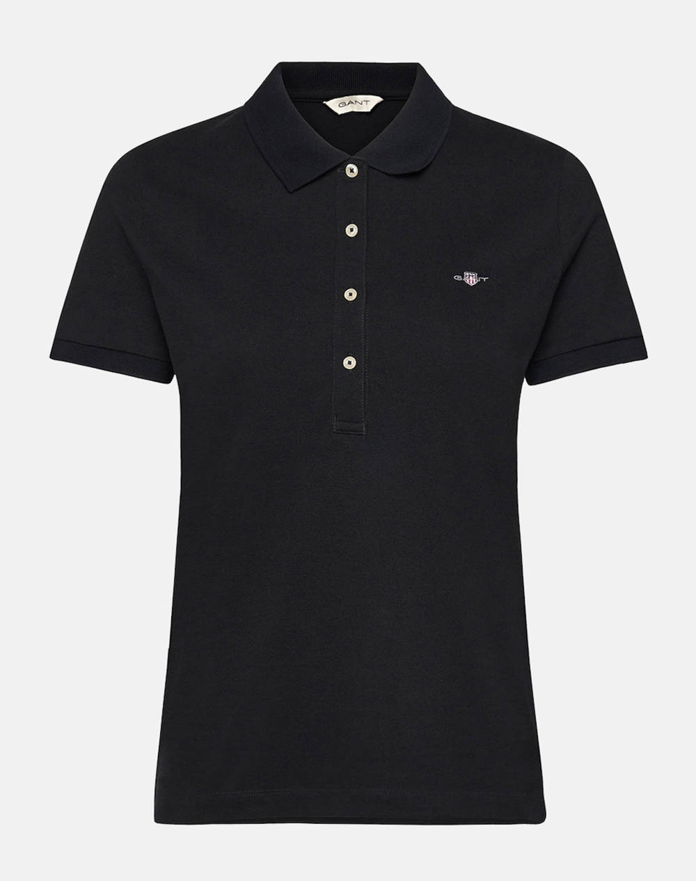 GANT GANT ΜΠΛΟΥΖΑ ΚΜ SLIM SHEILD CAP SLEEVE PIQUE POLO 3GW4200870-5 Black
