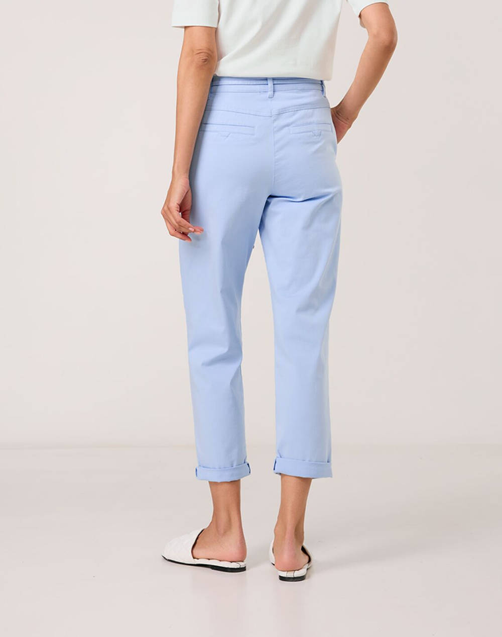 GERRY WEBER PANT LEISURE CROPPED 925045-66933-80933 LightBlue φωτογραφία
