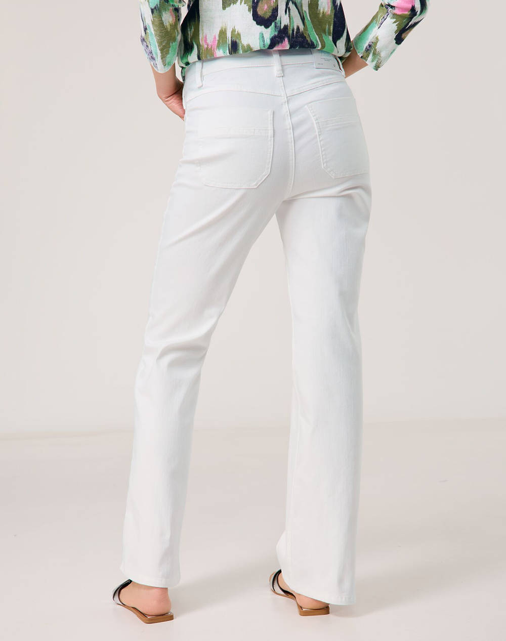 GERRY WEBER PANT LEISURE LONG 520238-66834-99700 OffWhite φωτογραφία