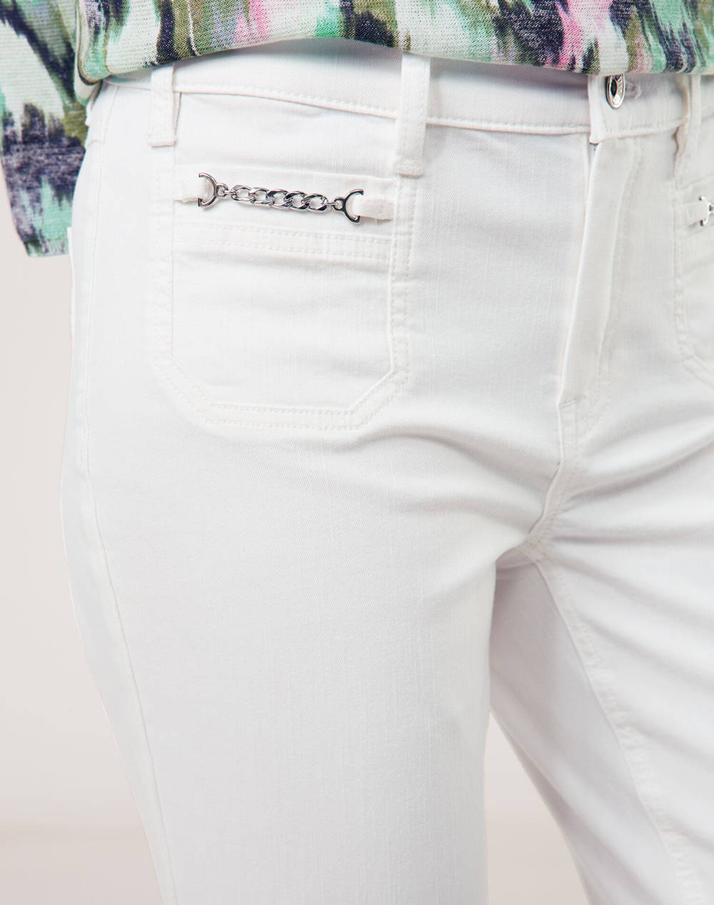 GERRY WEBER PANT LEISURE LONG 520238-66834-99700 OffWhite φωτογραφία