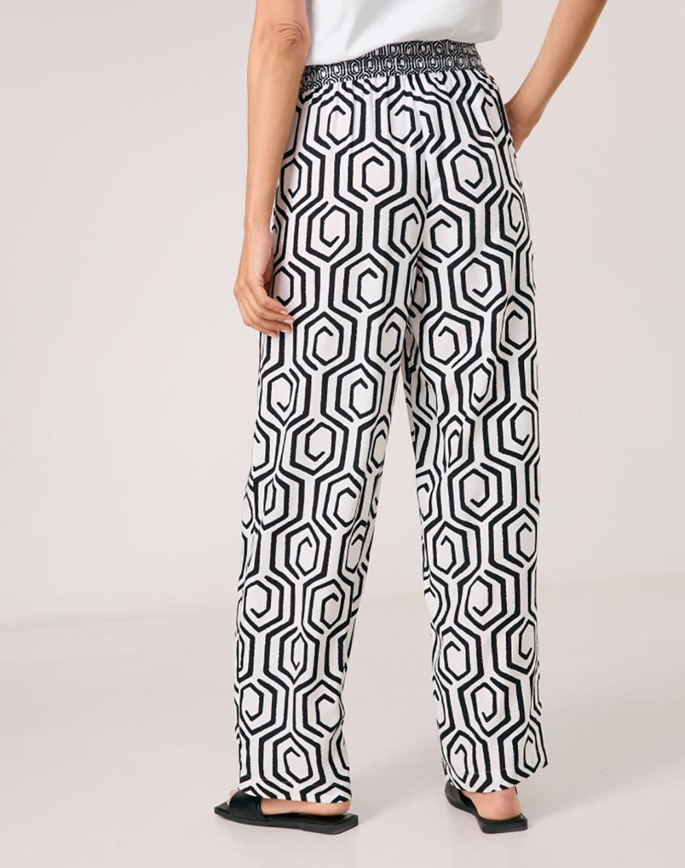 GERRY WEBER PANT LONG 520048-31430-09069 OffWhite φωτογραφία