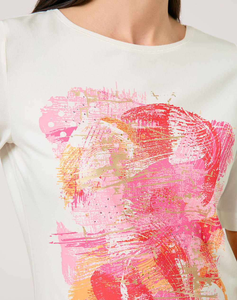 GERRY WEBER T-SHIRT 3/4 SLEEVE 570231-35003-03010 Multi φωτογραφία