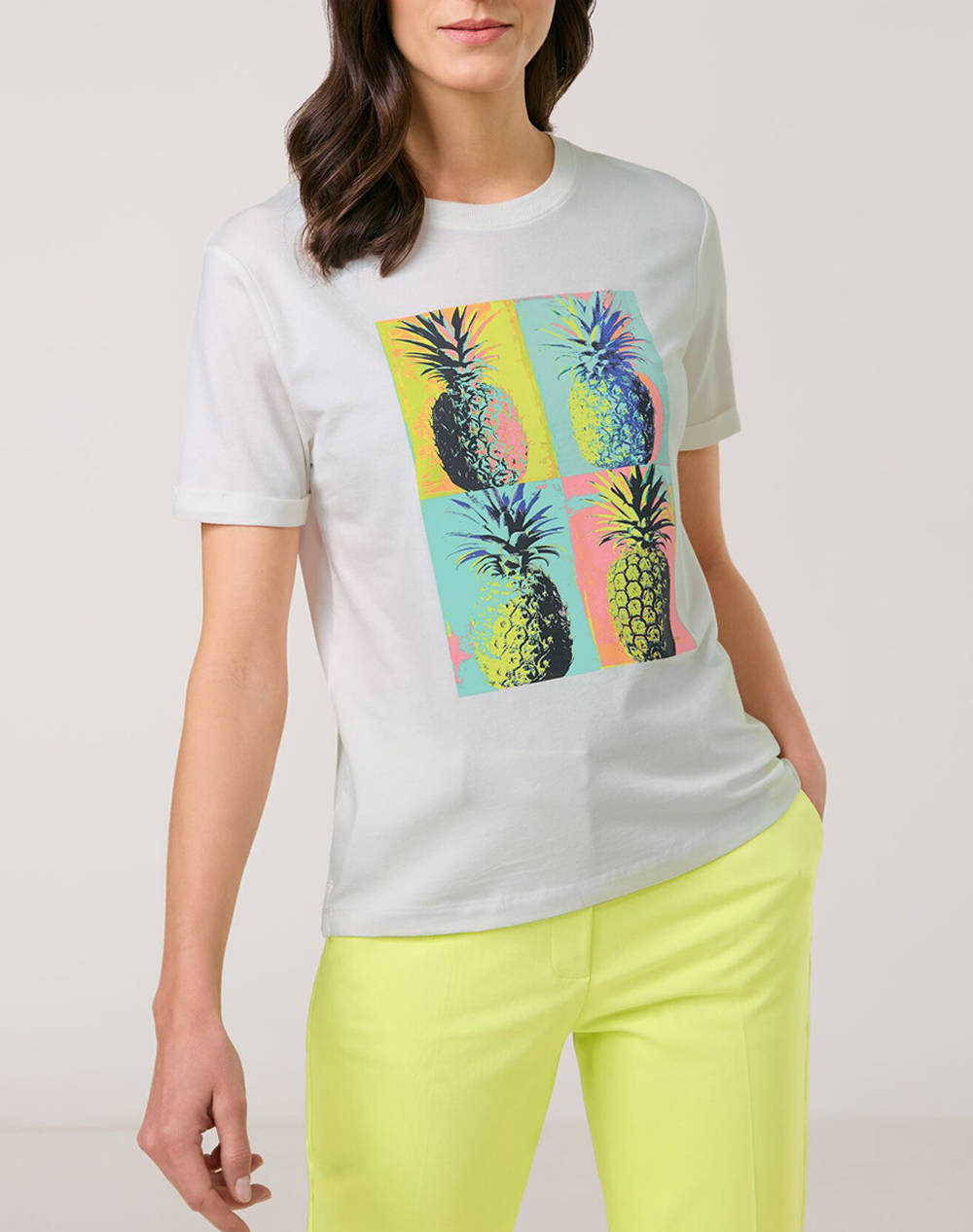 GERRY WEBER T-SHIRT 1/2 SLEEVE 570256-35003-09048 OffWhite