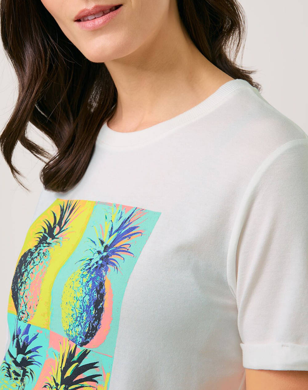 GERRY WEBER T-SHIRT 1/2 SLEEVE 570256-35003-09048 OffWhite φωτογραφία