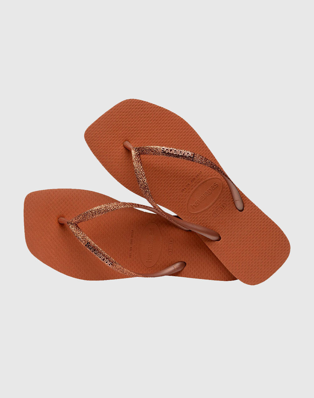 Havaianas Hav Square Glitter 4148102-4919 Tan Γυναικεία παπούτσια Σαγιοναρες Politikos Shop Πολιτικός