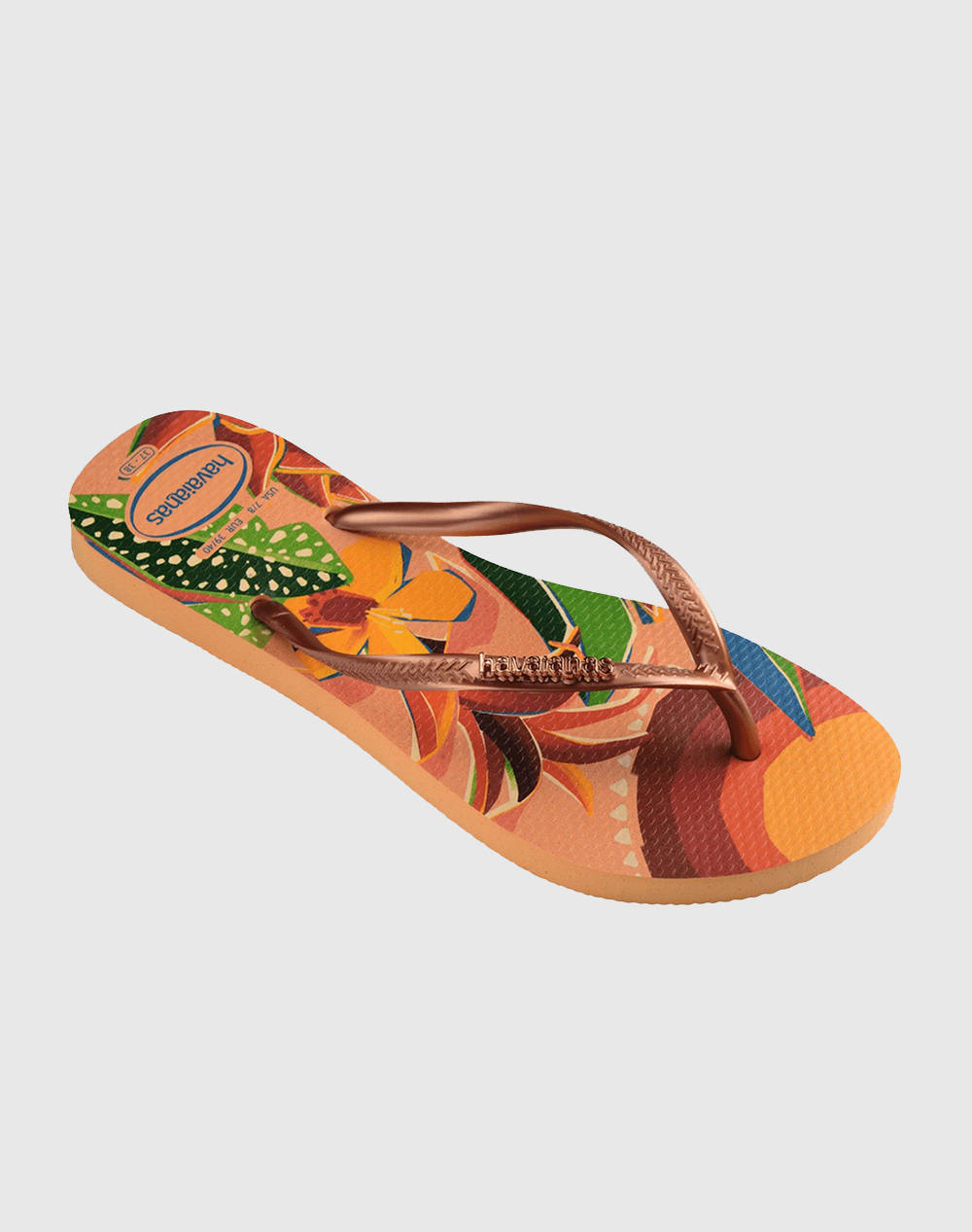 HAVAIANAS SLIM TROPICAL 4122111-0027 Orange φωτογραφία