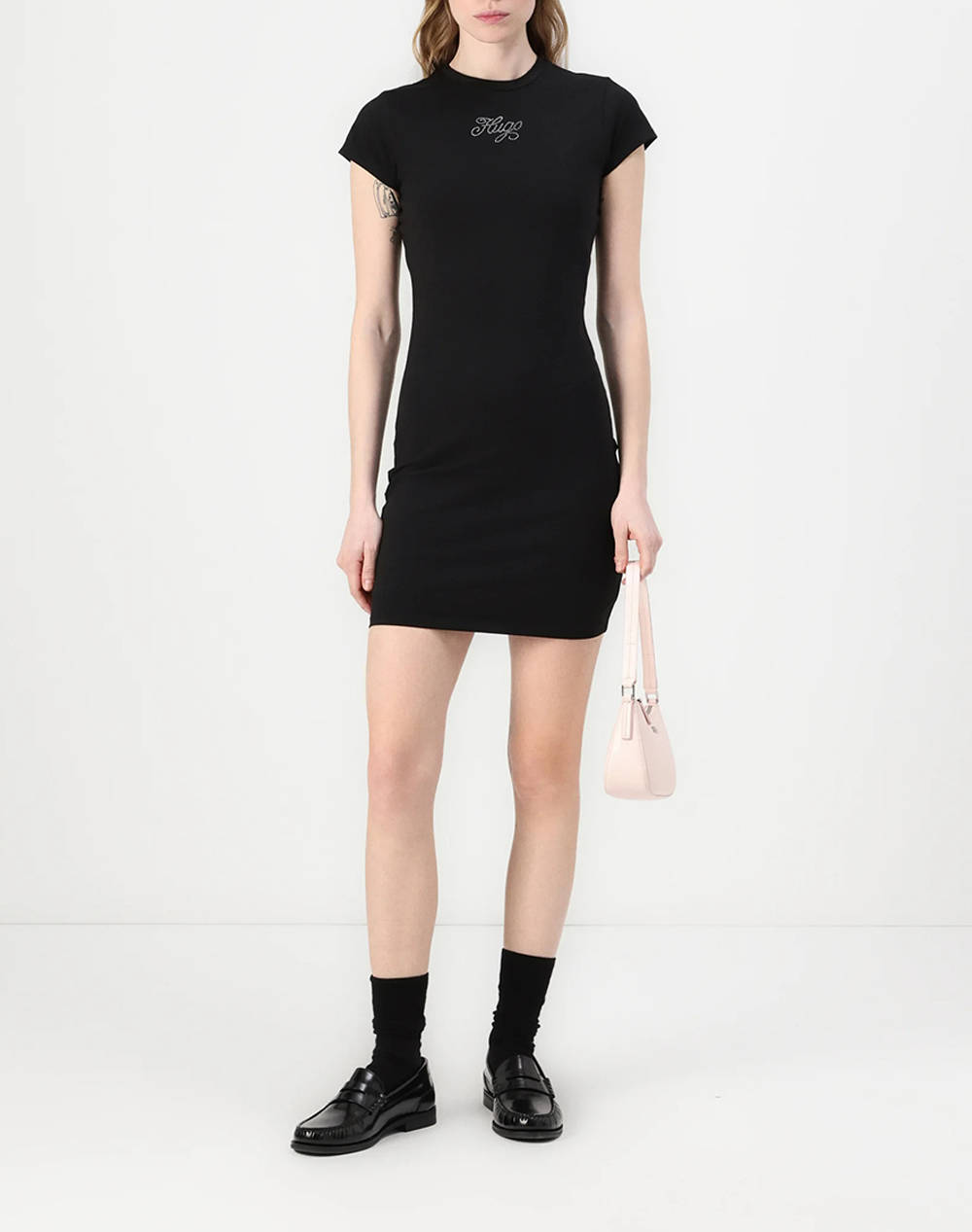 Hugo Nalix B 10269541 01 50537240-001 Black Γυναικεία ρούχα φορέματα Politikos Shop Πολιτικός