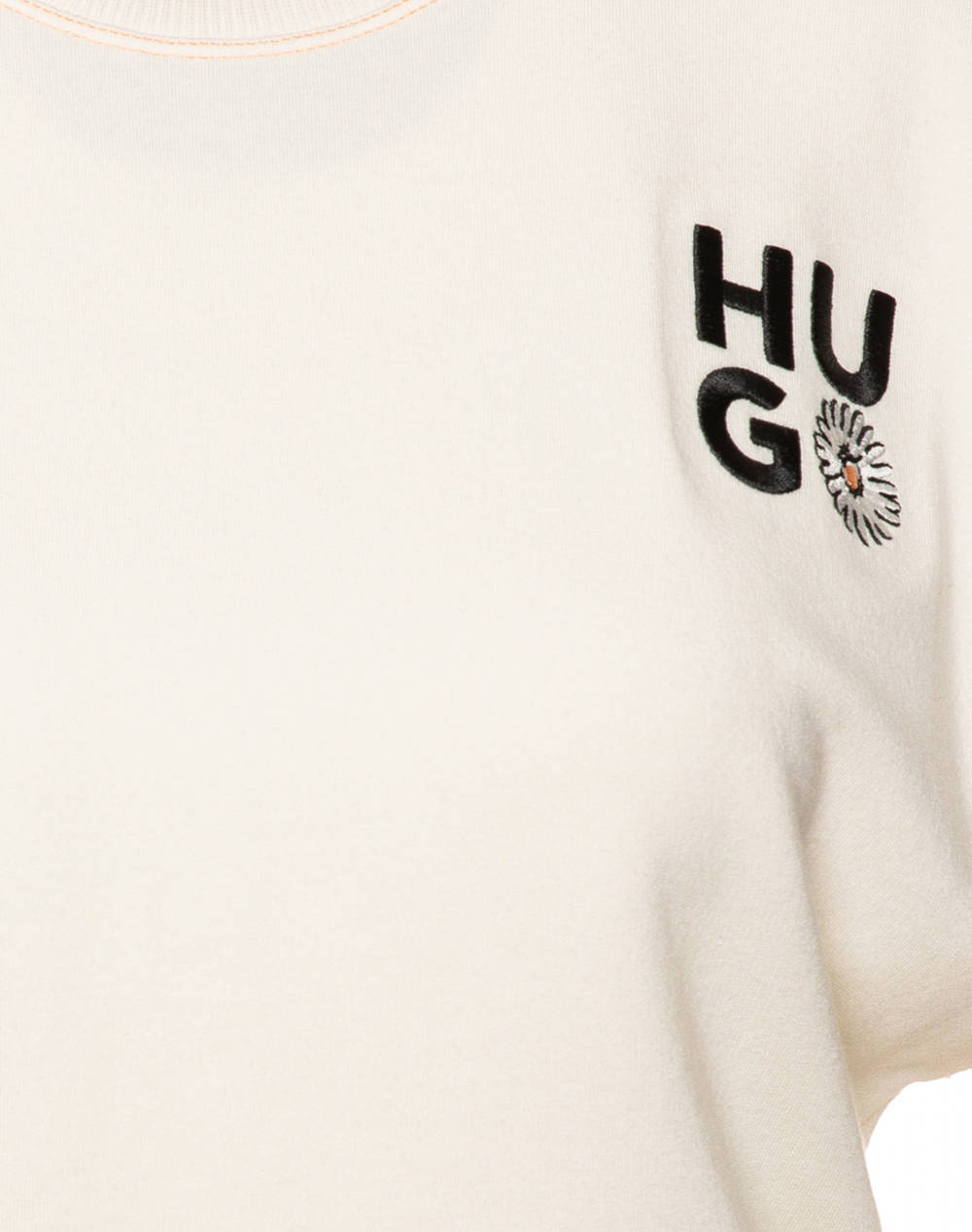 Hugo Daizy Top 10271241 01 50540193-102 Cream Γυναικεία ρούχα μπλούζες Τοπ Κορμακια Politikos Shop Πολιτικός