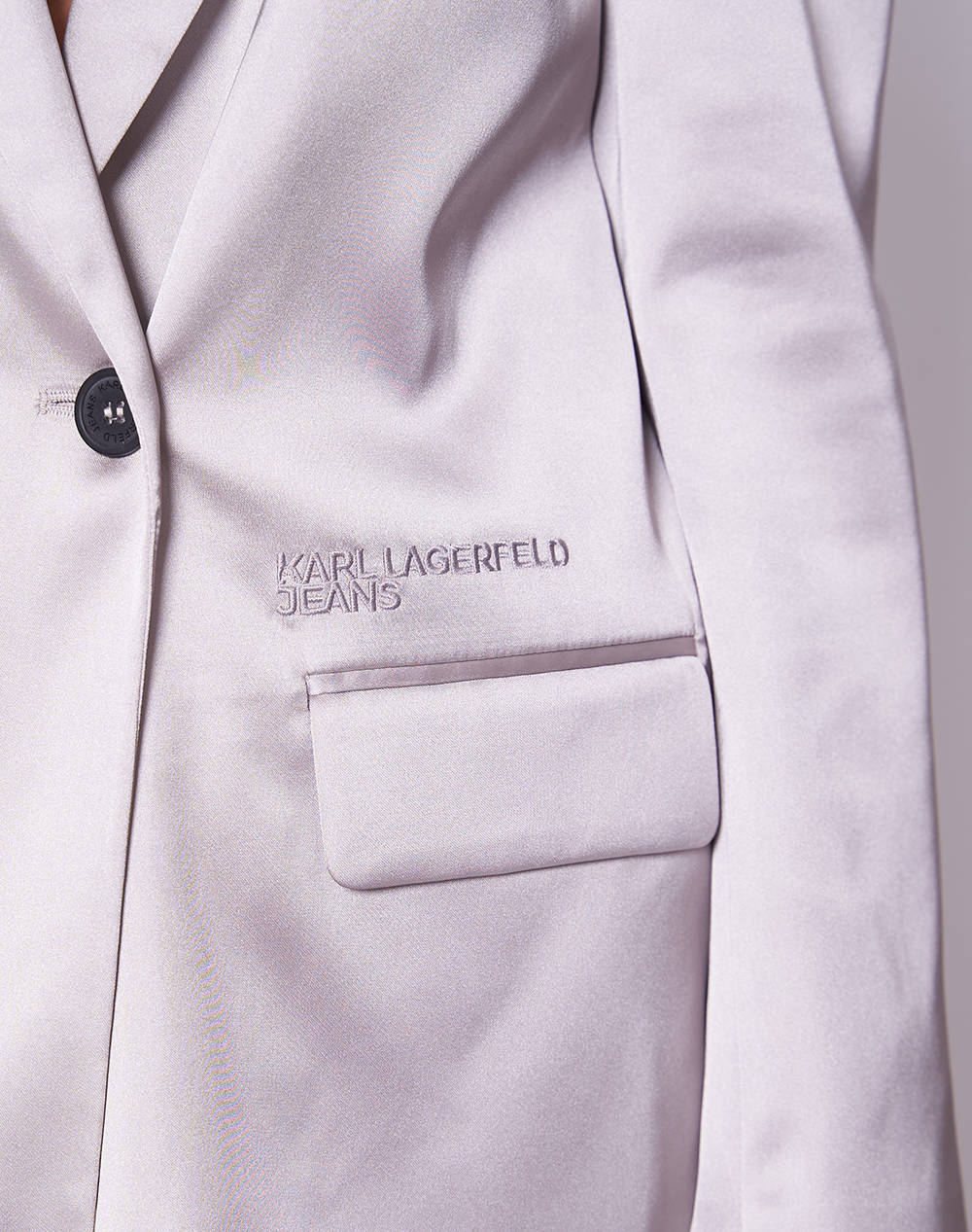 KARL LAGERFELD JEANS KLJ SATIN BLAZER A1W14041-1JN LightGray φωτογραφία