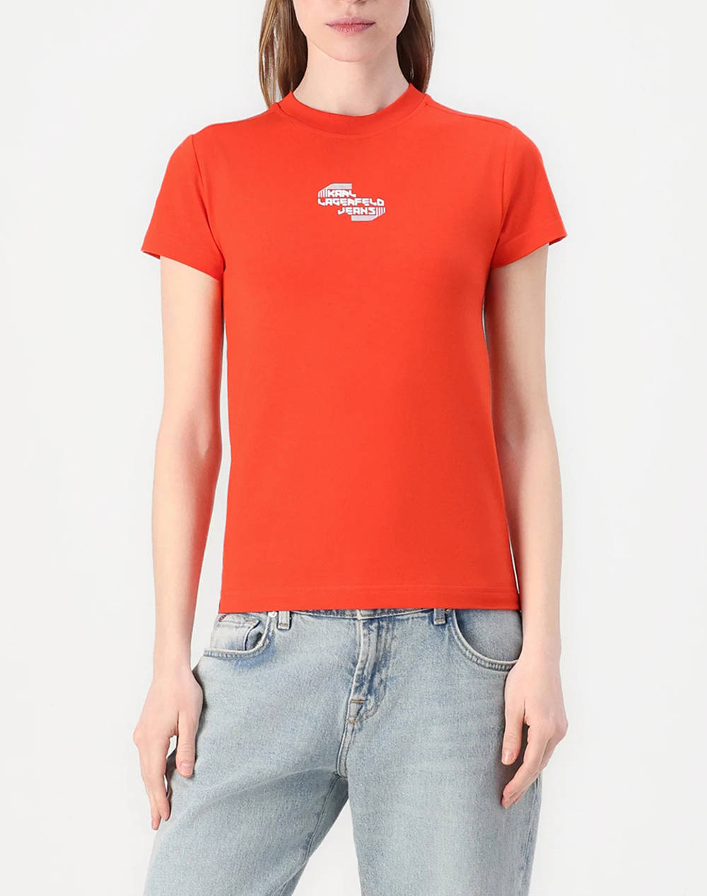 KARL LAGERFELD JEANS KLJ SLIM TEE A2W17027-1OR Orange