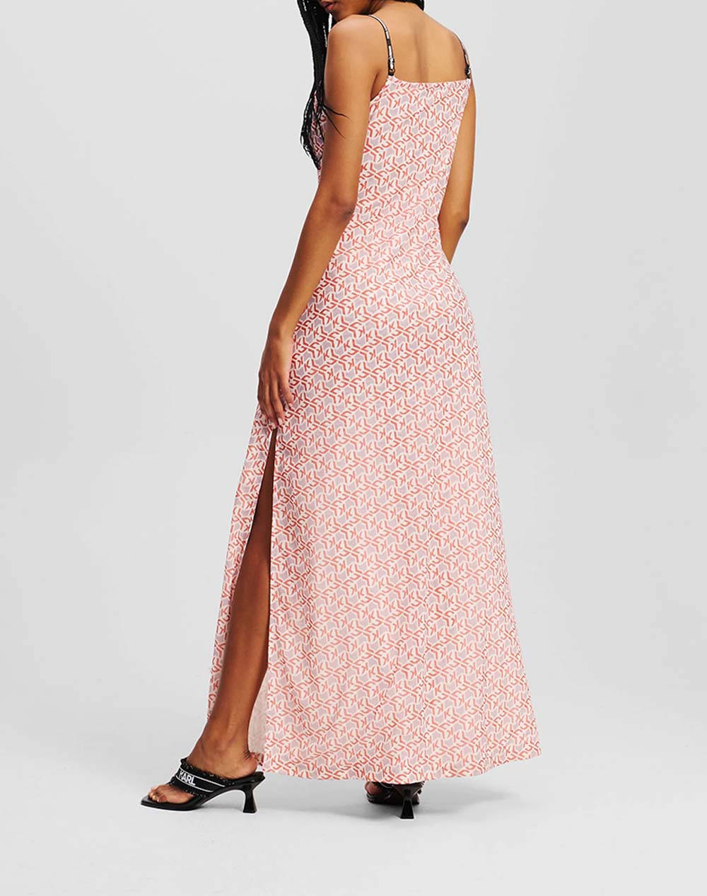 KARL LAGERFELD JEANS KLJ MESH MAXI DRESS AOP A2W13029-1OX Mixed φωτογραφία