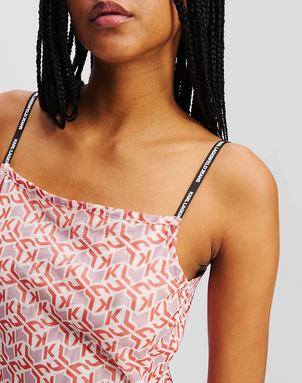 KARL LAGERFELD JEANS KLJ MESH MAXI DRESS AOP A2W13029-1OX Mixed φωτογραφία