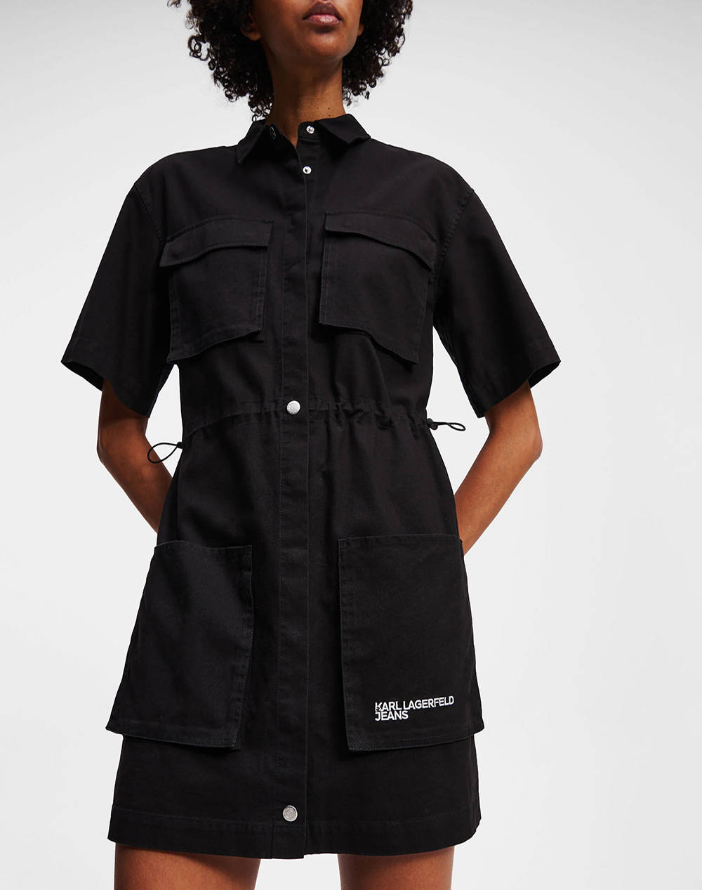 KARL LAGERFELD JEANS KLJ UTILITY DRESS A2W13017-999 Black