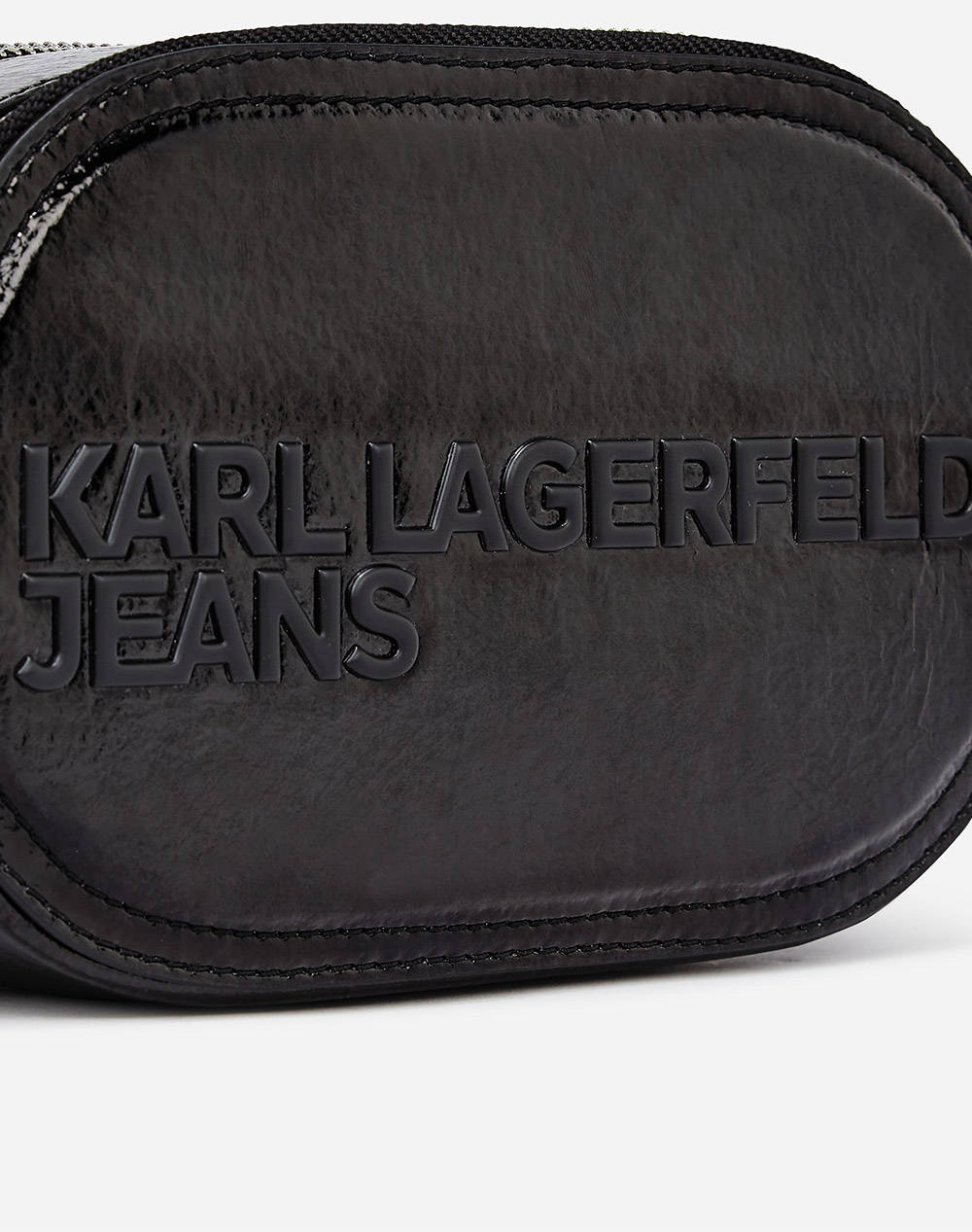KARL LAGERFELD JEANS KLJ ESSENTIAL PU CAMERA BAG (Διαστάσεις: 21 x 12.5 x 7εκ.) A1W30336-999 Black φωτογραφία
