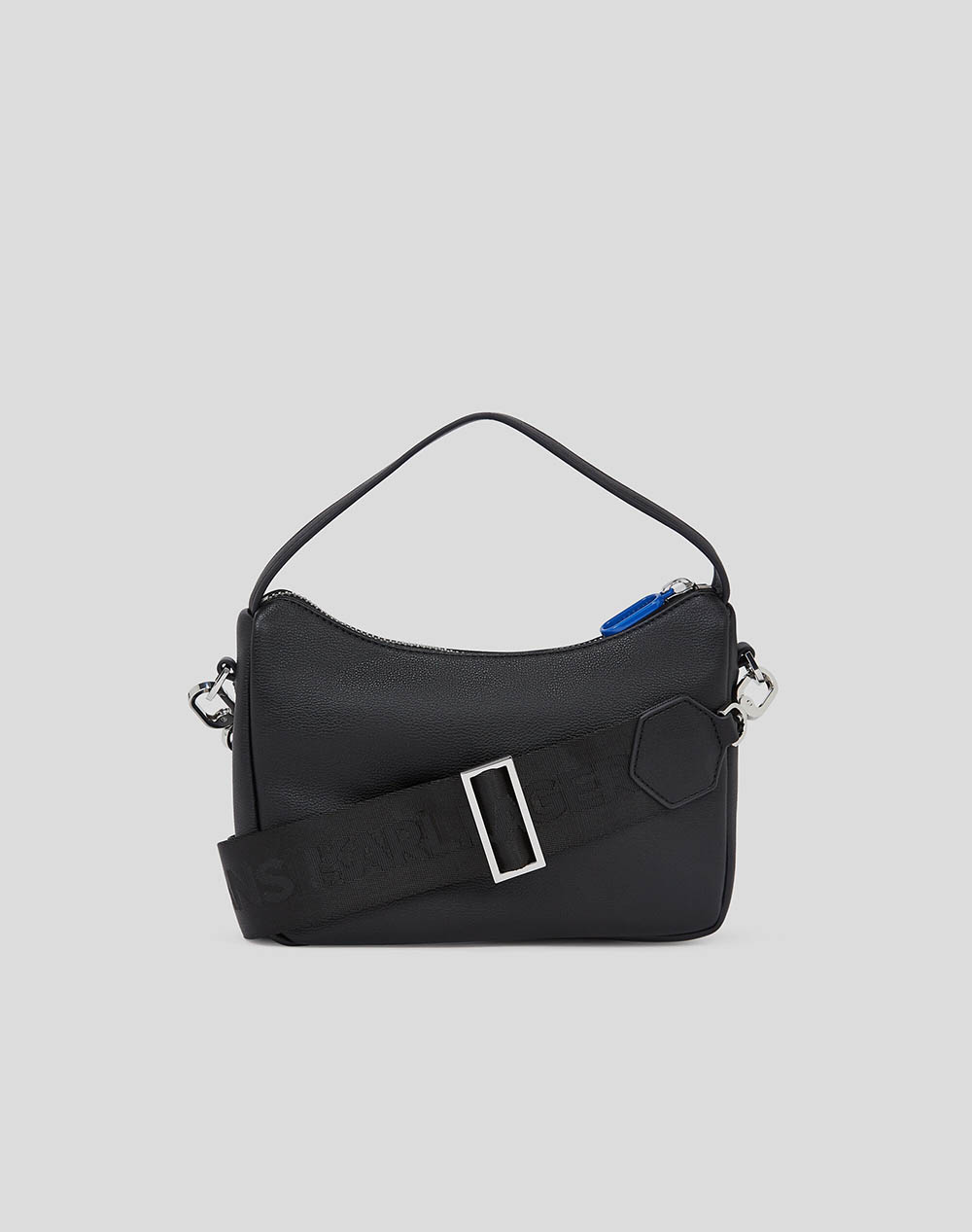 KARL LAGERFELD JEANS KLJ BOX LOGO SOFT MINI HOBO (Διαστάσεις: 24 x 16 x 8εκ.) A1W30265-999 Black