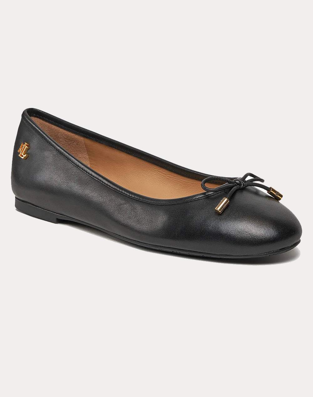 LAUREN RALPH LAUREN SUPER SOFT LEATHER-JAYNA-FL-CSL 802940603001-001 Black φωτογραφία