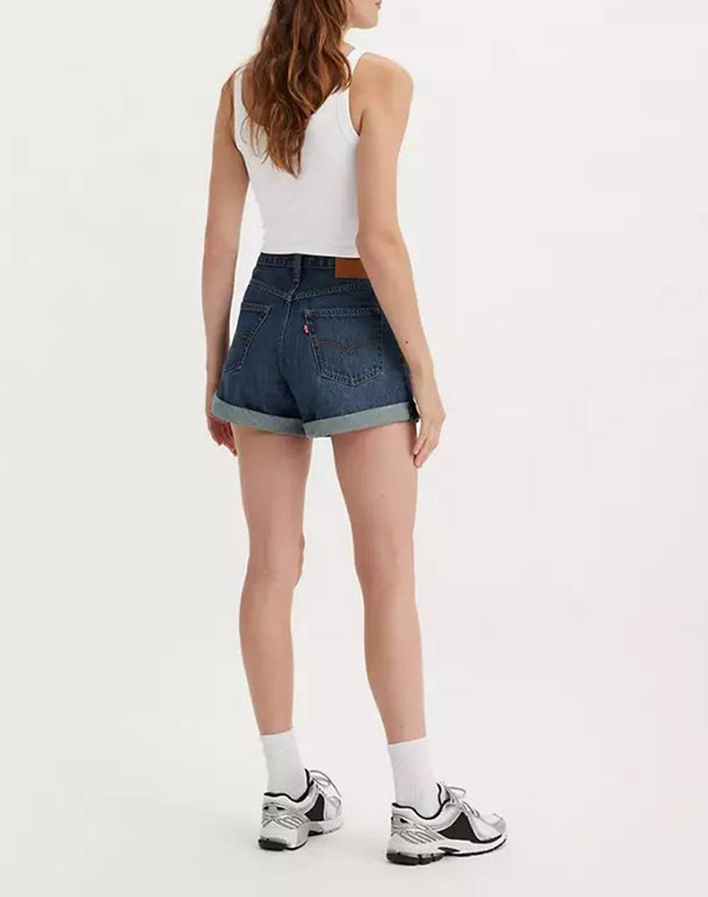 LEVIS ROLLED 80S MOM SHORTS A5564-0004-0004 DenimDarkBlue φωτογραφία