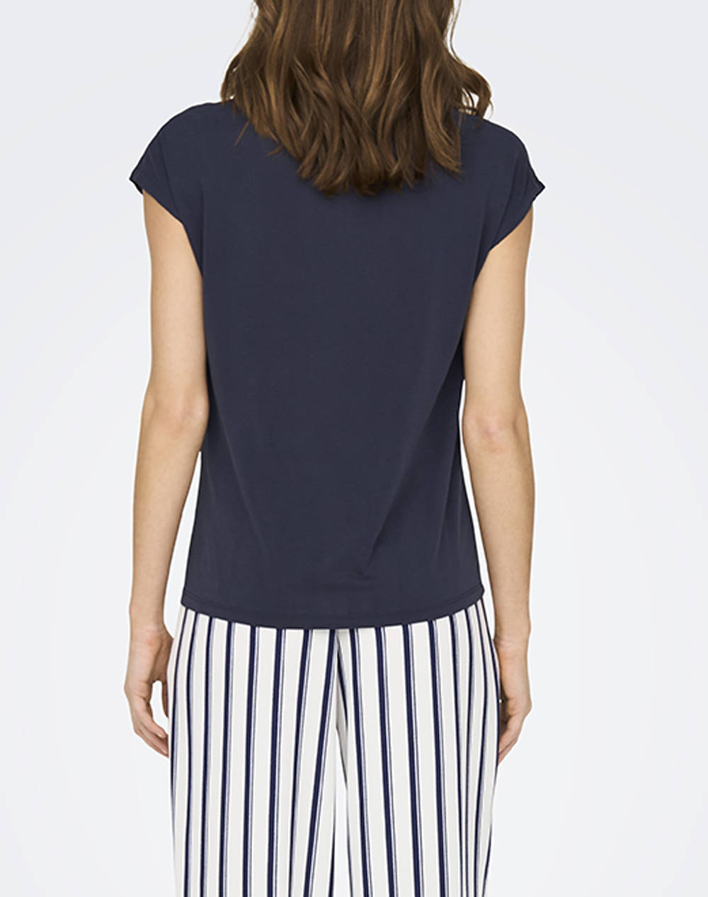 ONLY ONLFREE LIFE S/S MODAL STITCH TOP JRS 15285624-Night Sky NavyBlue φωτογραφία