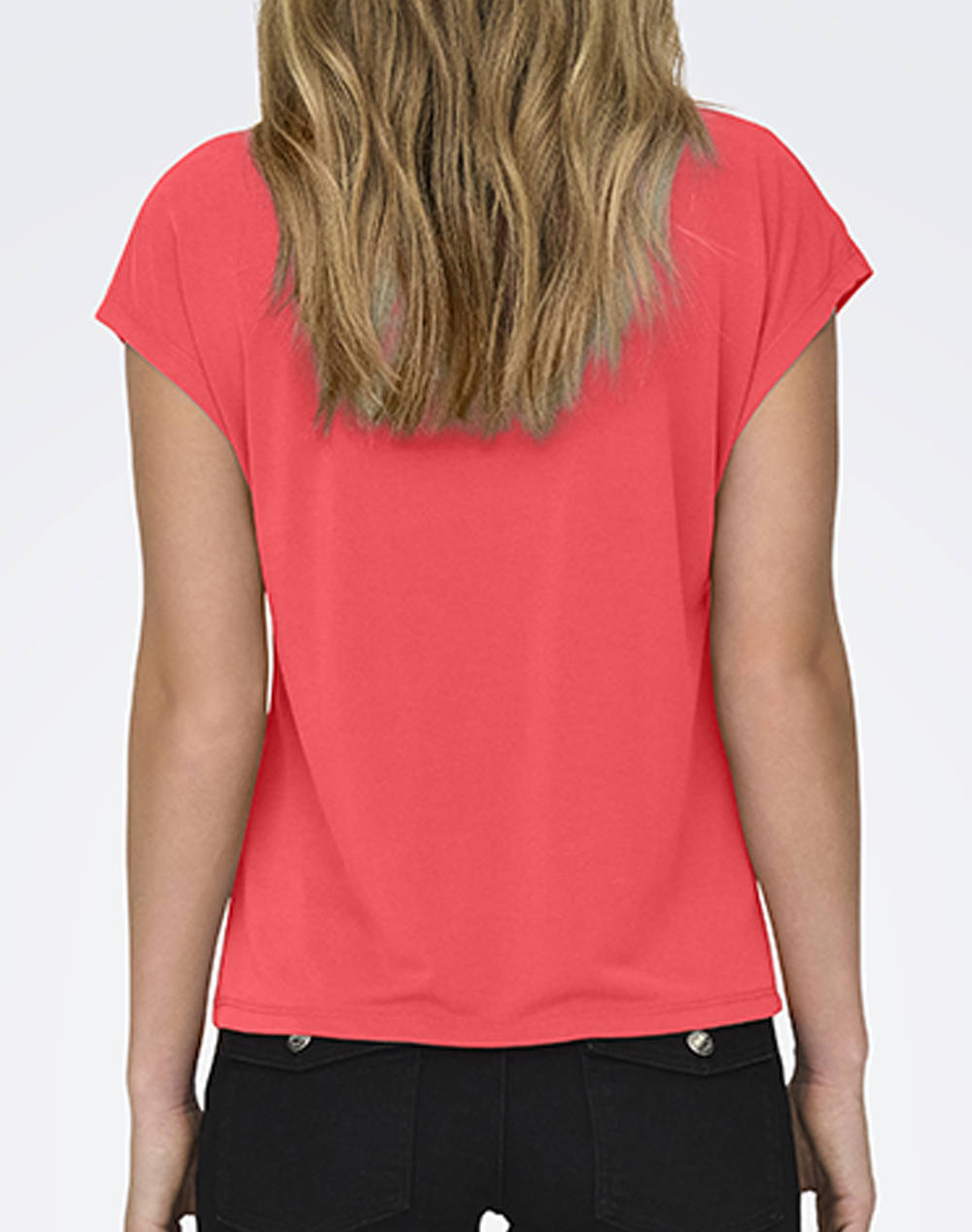 ONLY ONLFREE LIFE S/S MODAL STITCH TOP JRS 15285624-Dubarry Pink φωτογραφία