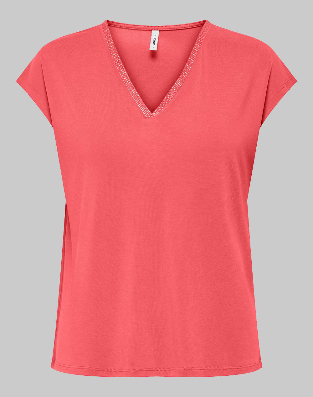 ONLY ONLFREE LIFE S/S MODAL STITCH TOP JRS 15285624-Dubarry Pink φωτογραφία