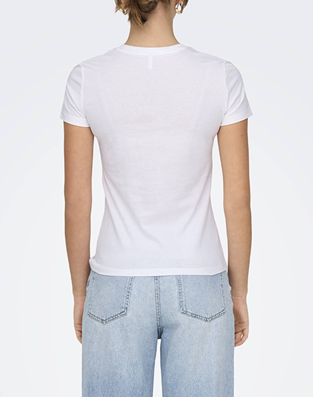 ONLY ONLVIBE LIFE S/S GLASSES TOP BOX JRS 15291975-Bright WhiteCattitude White φωτογραφία