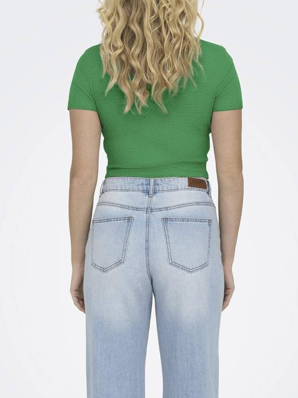 ONLY ONLBETTY LIFE SS O-NECK SHORT TOP CC JRS 15311891-Green Bee Green φωτογραφία
