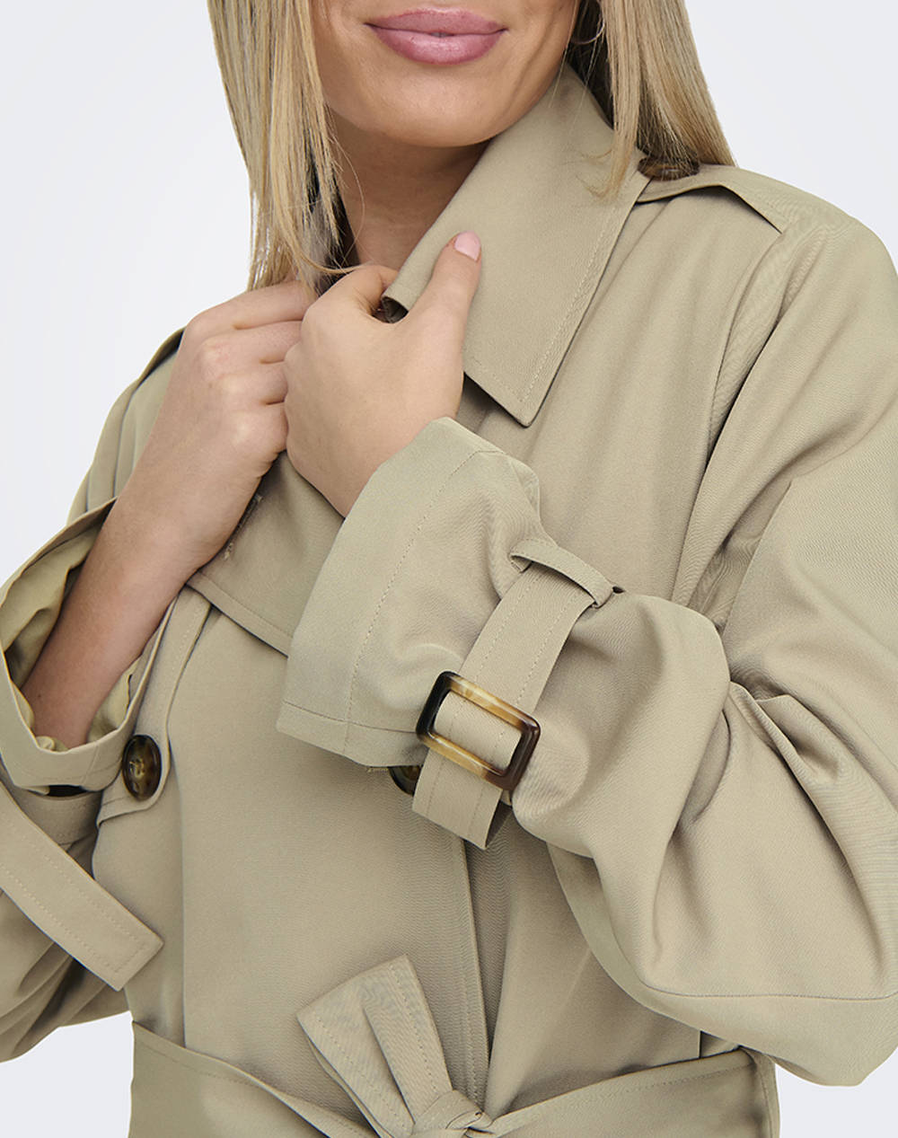 ONLY ONLLESLEY LIFE TRENCHCOAT X-LONG OTW CC 15335661-Trench Coat Biege φωτογραφία