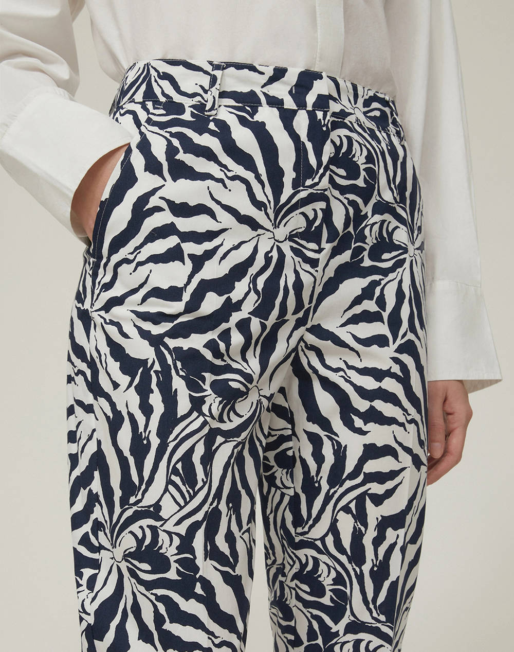 PENNY BLACK FIORDI TROUSERS 2511131223200-001 NavyBlue φωτογραφία