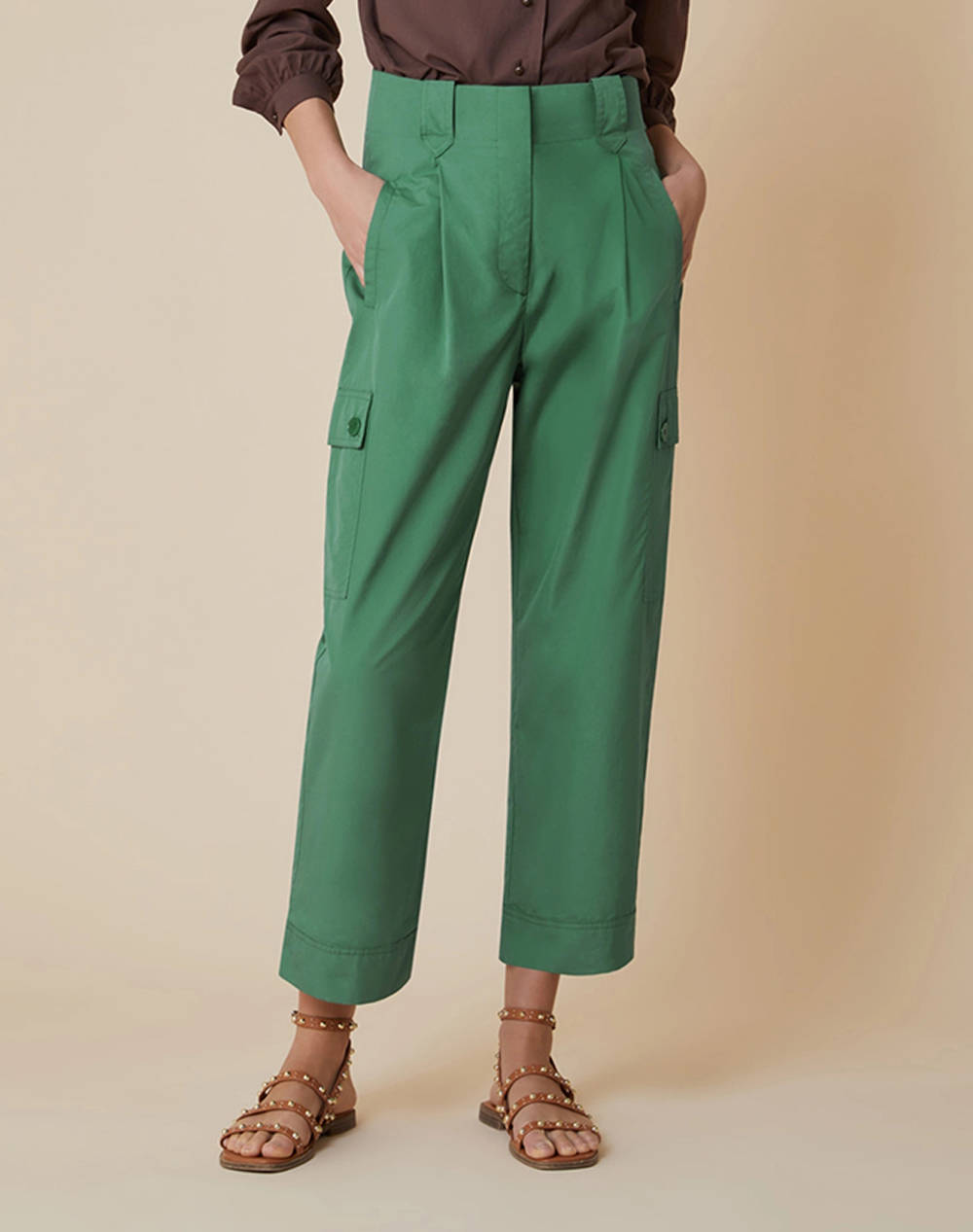PENNYBLACK PENNY BLACK DIRITTO TROUSERS 2511131253200-009 Green