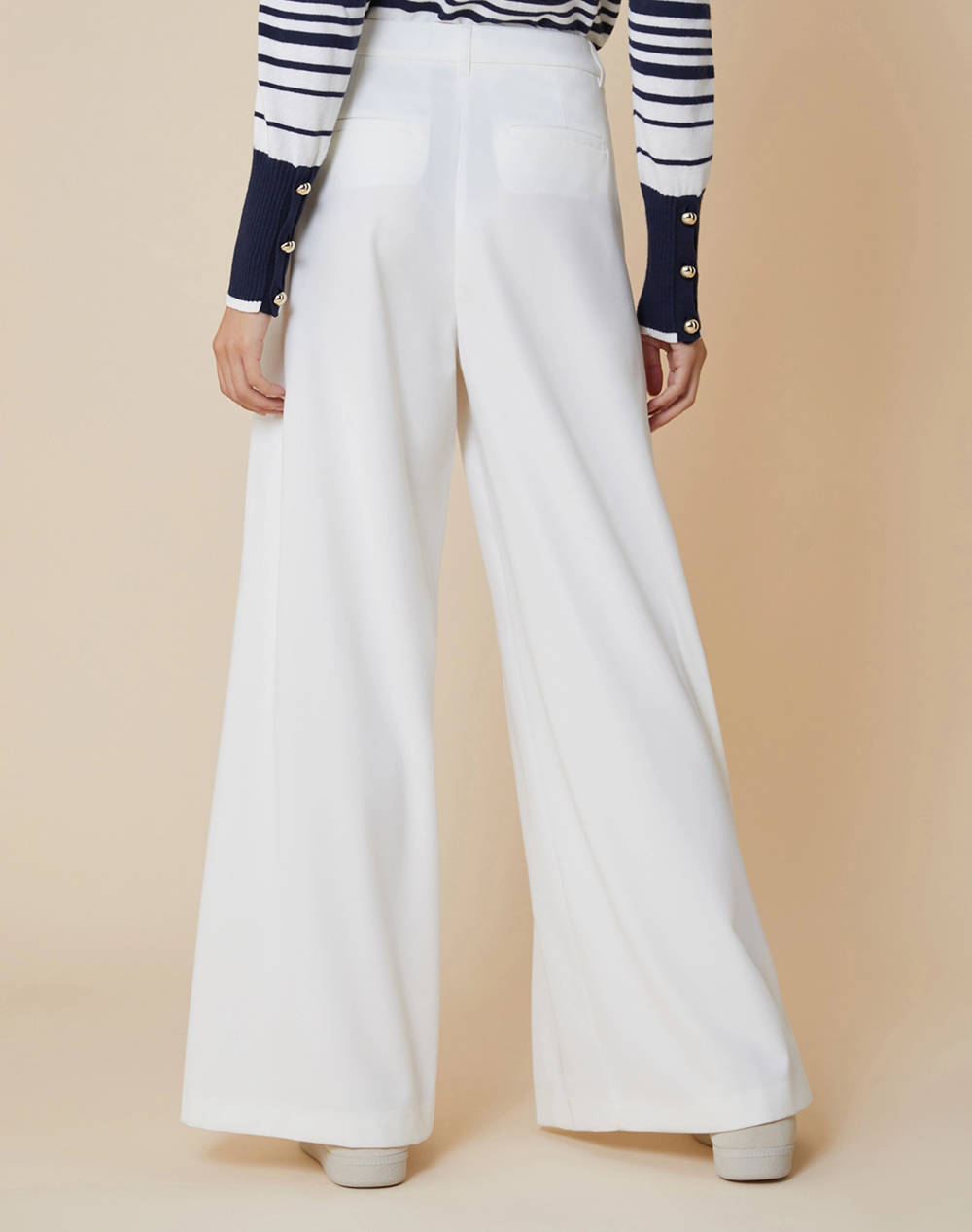 PENNY BLACK JEAN TROUSERS 2511131053200-001 Ivory φωτογραφία