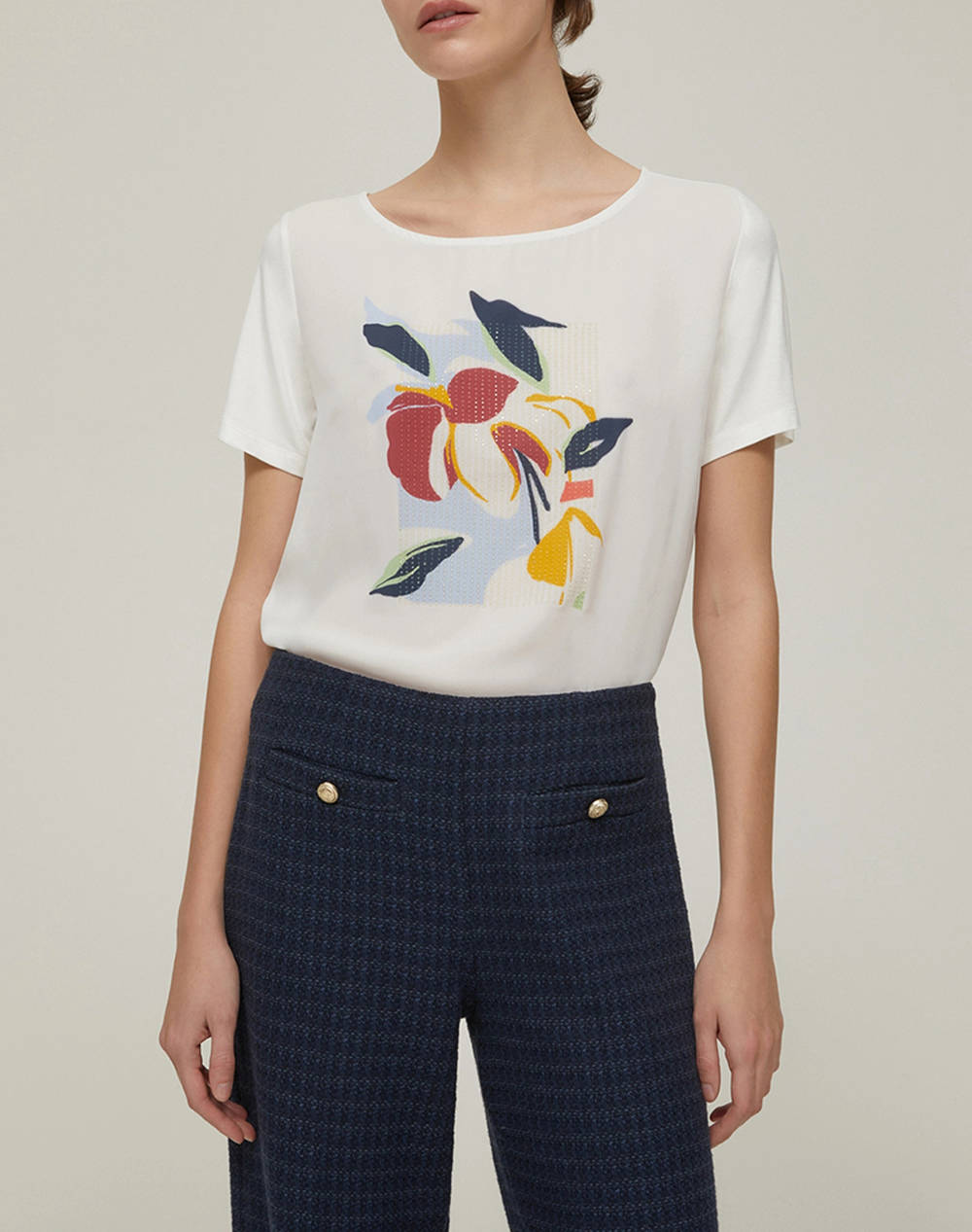 PENNYBLACK PENNY BLACK ONDA T-SHIRT 2511971033200-004 OffWhite