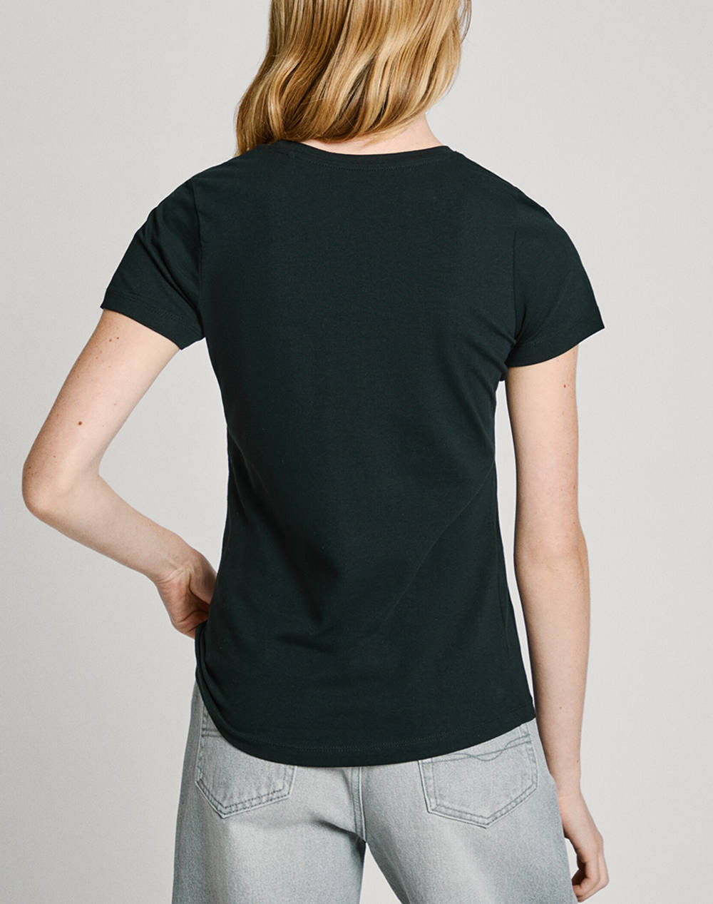 PEPE JEANS DROP 2A NEW VIRGINIA SS N ΜΠΛΟΥΖΑ ΓΥΝΑΙΚΕΙΟ PL505202-999/BLACK Black φωτογραφία