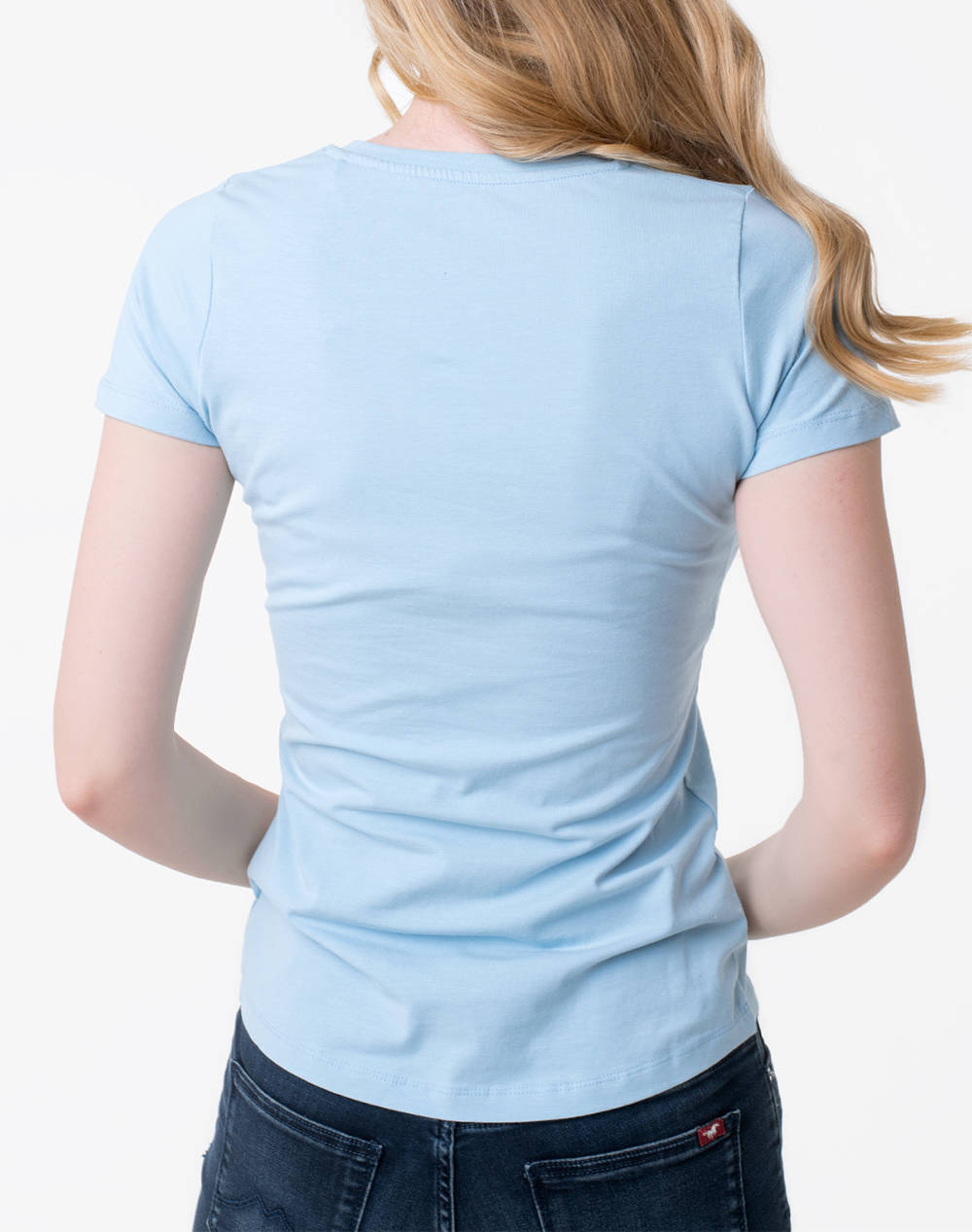PEPE JEANS DROP 2A NEW VIRGINIA SS N ΜΠΛΟΥΖΑ ΓΥΝΑΙΚΕΙΟ PL505202-516/DAZED BLUE LightBlue φωτογραφία