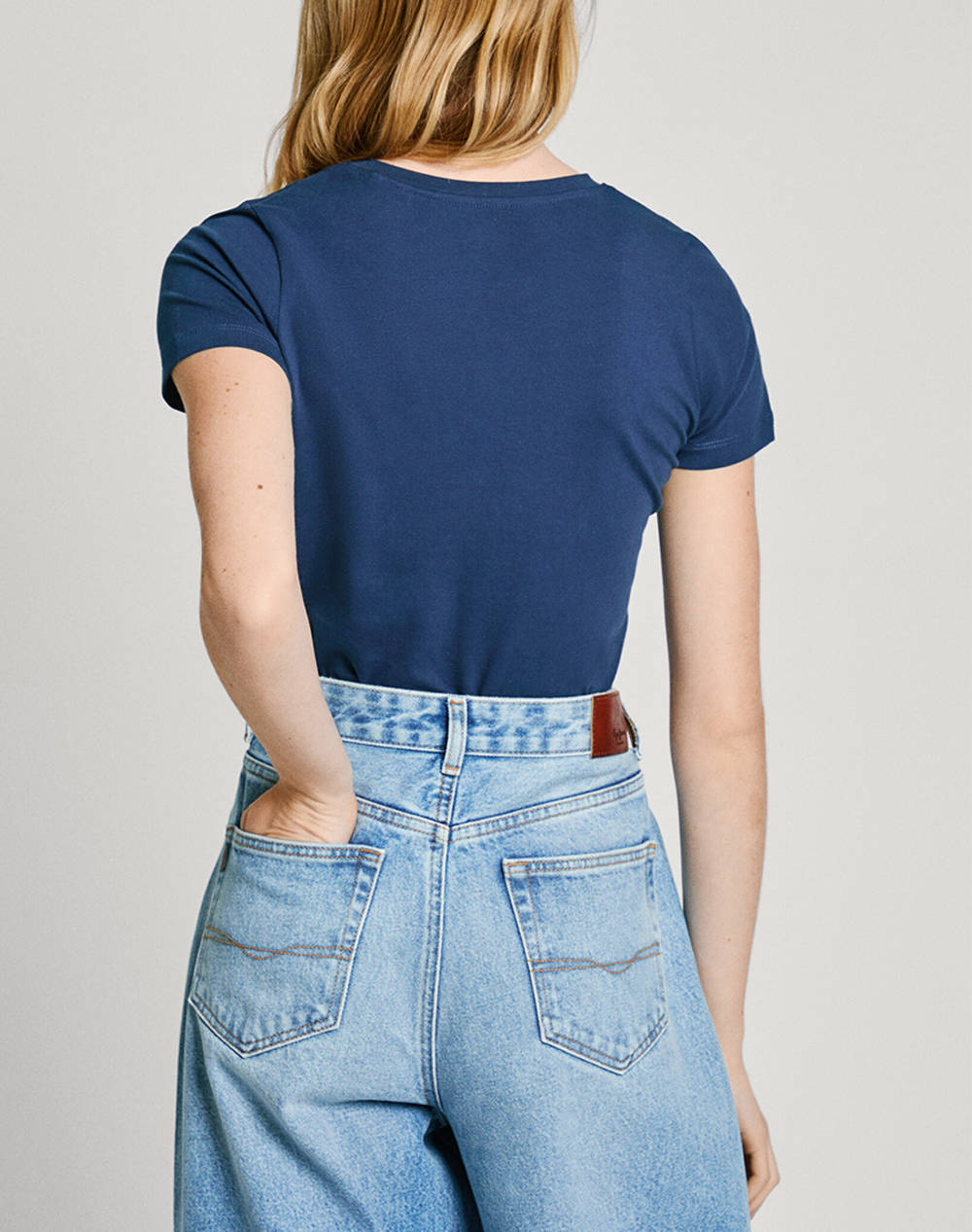 PEPE JEANS DROP 2A NEW VIRGINIA SS N ΜΠΛΟΥΖΑ ΓΥΝΑΙΚΕΙΟ PL505202-595/NAVY NavyBlue φωτογραφία