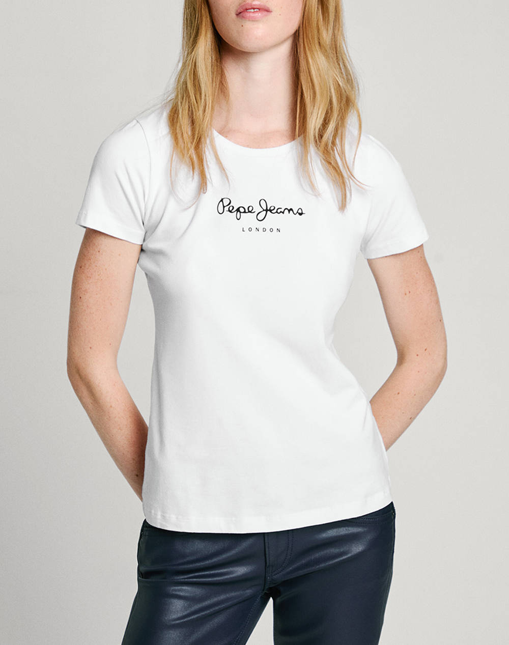 PEPE JEANS PEPE JEANS DROP 2A NEW VIRGINIA SS N ΜΠΛΟΥΖΑ ΓΥΝΑΙΚΕΙΟ PL505202-800/WHITE White