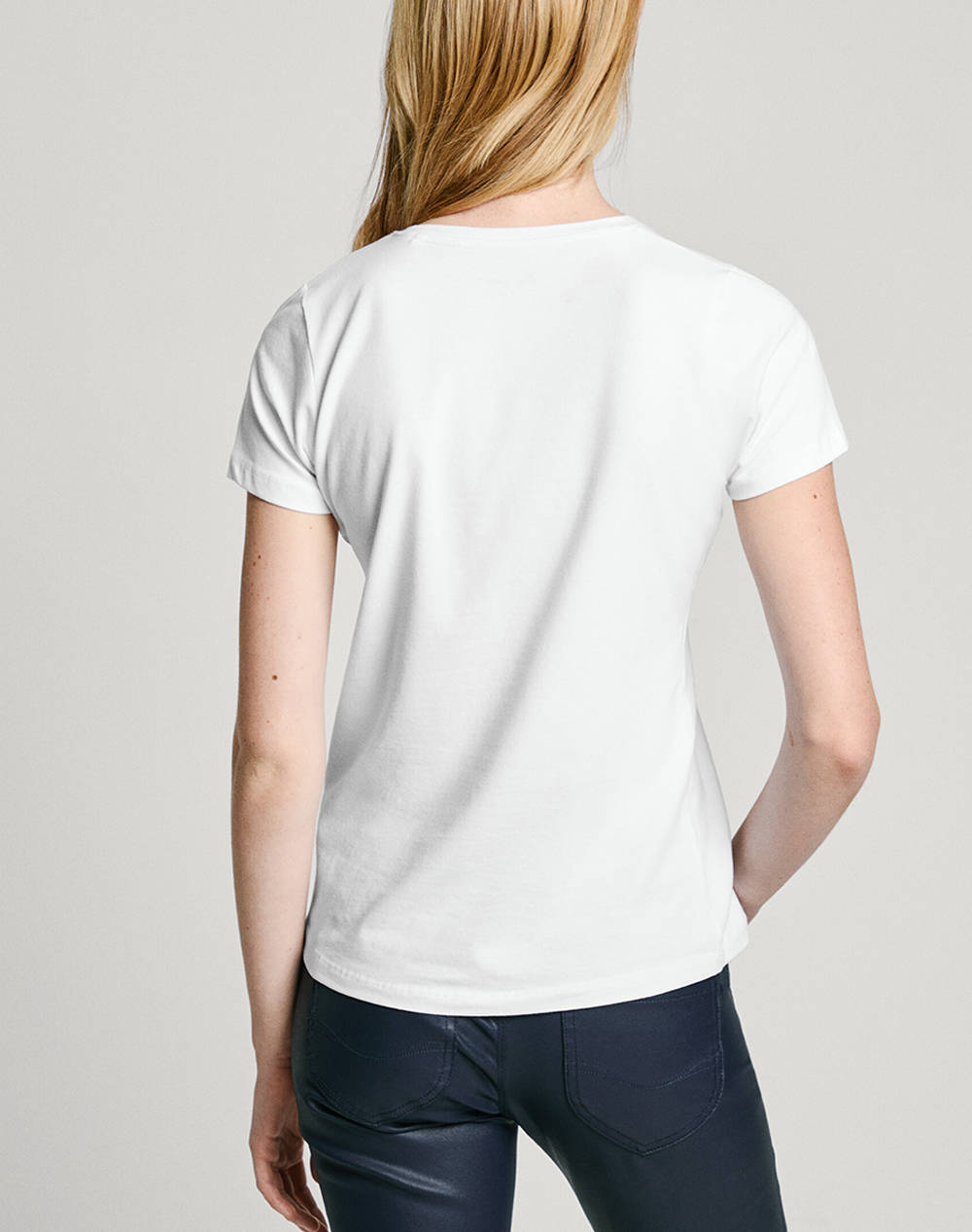 PEPE JEANS DROP 2A NEW VIRGINIA SS N ΜΠΛΟΥΖΑ ΓΥΝΑΙΚΕΙΟ PL505202-800/WHITE White φωτογραφία