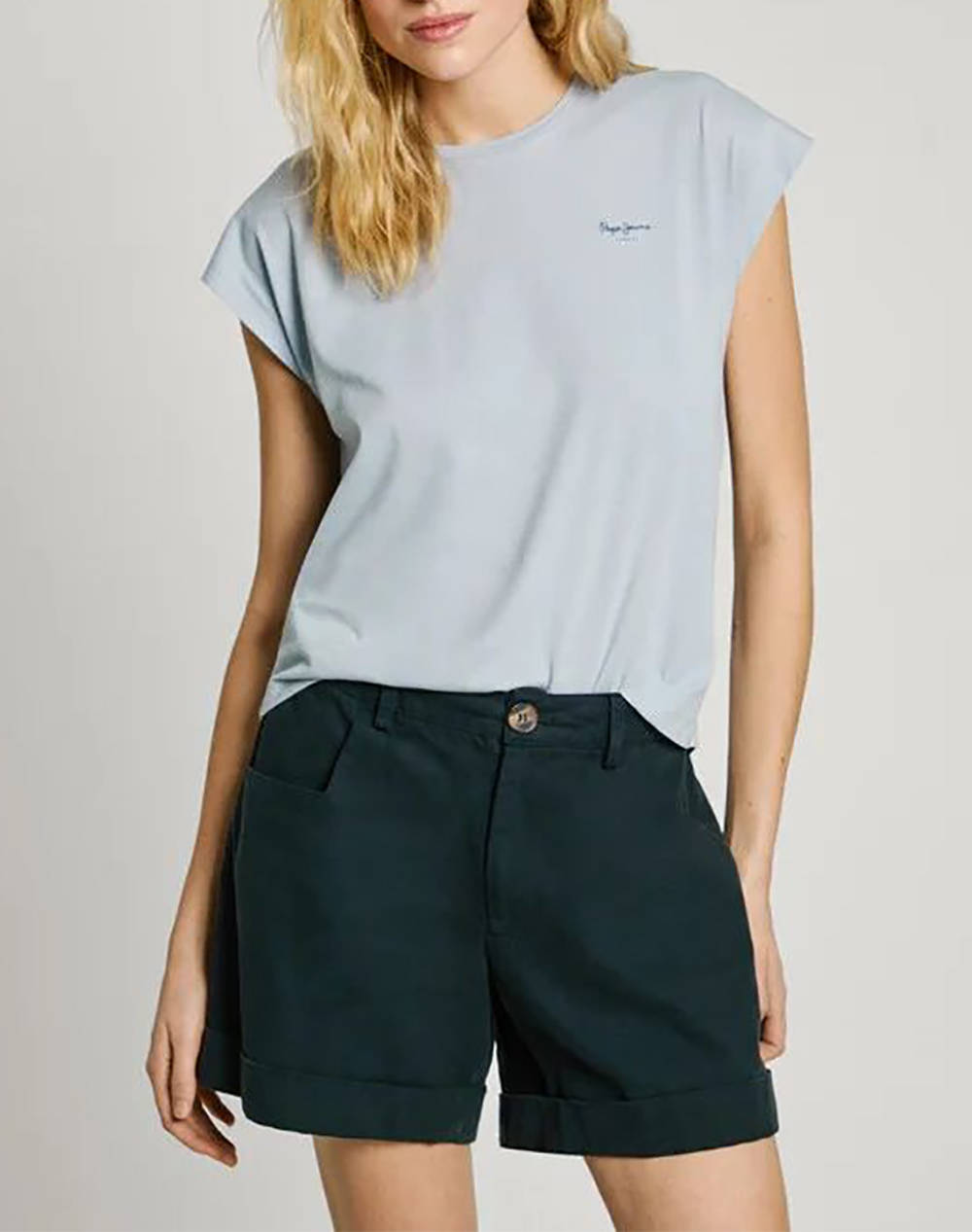 PEPE JEANS PEPE JEANS DROP 1 BLOOMA ΜΠΛΟΥΖΑ ΓΥΝΑΙΚΕΙΟ PL506030-516/DAZED BLUE LightBlue